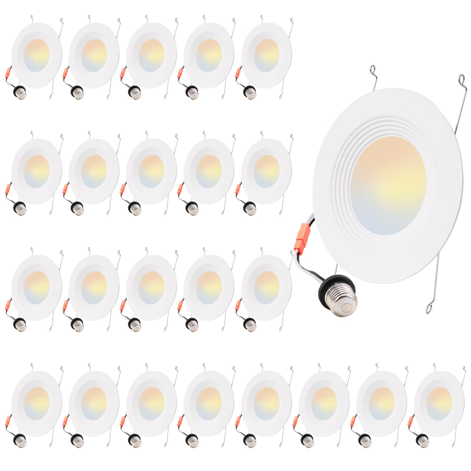 Energetic 5CCT Retrofit Recessed Ceiling Lighting (24 Pack, 5/6 inch)