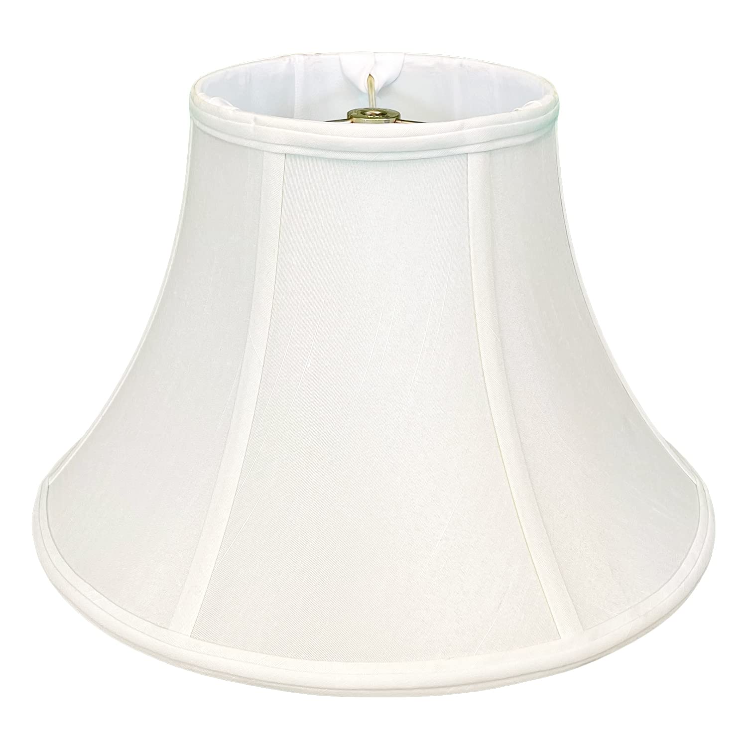 Royal Designs Shallow Bell Basic Lamp Shade, White, 8.5 x 16 x 10.25
