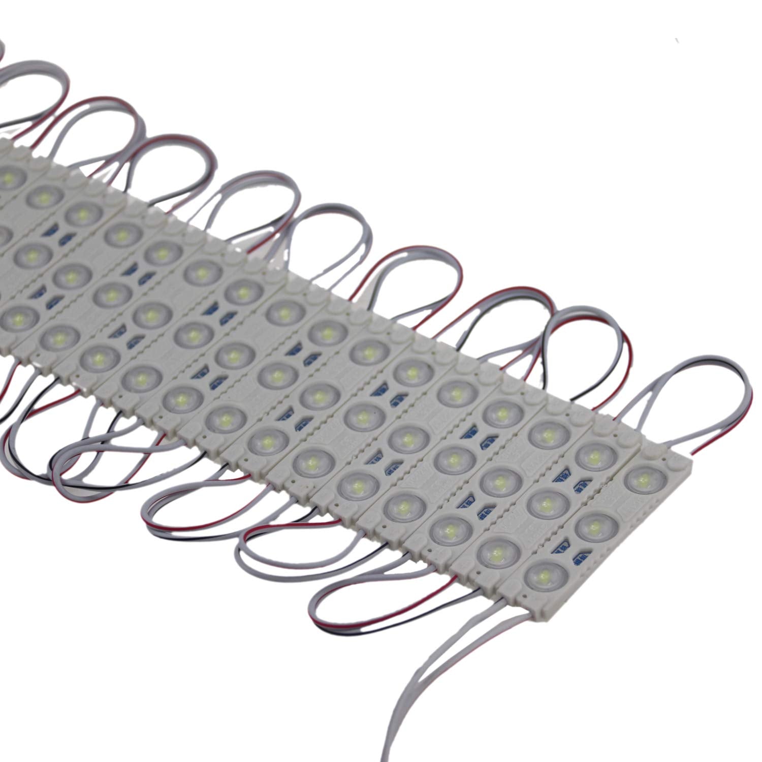 Rextin Super Bright 200Pcs 2835 3 Led Module White Waterproof Decorative Light For Letter Sign Advertising Signs With Tape Adhesive Backside 3 Years Warranty