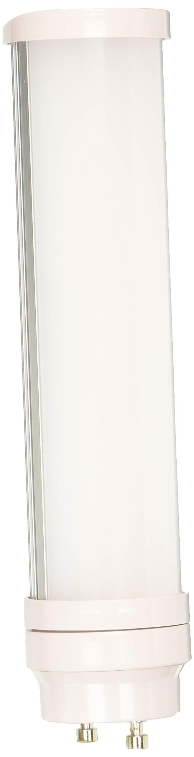 Satco S8745 LED Light Bulb, 8W, GU24 Bi Pin Base, Frosted White, 1 Pack, Glass