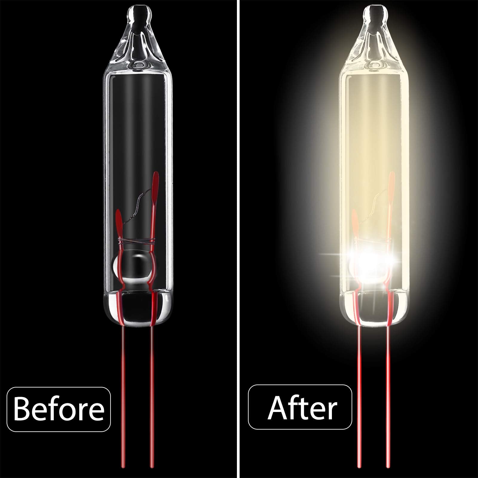 100 Count 2.5V Christmas 50/100/150/200 Count Mini Incandescent Wire String Lights Replacement Bulbs Indoor Outdoor Christmas Lights Decorations For Home Xmas Tree (Warm White)