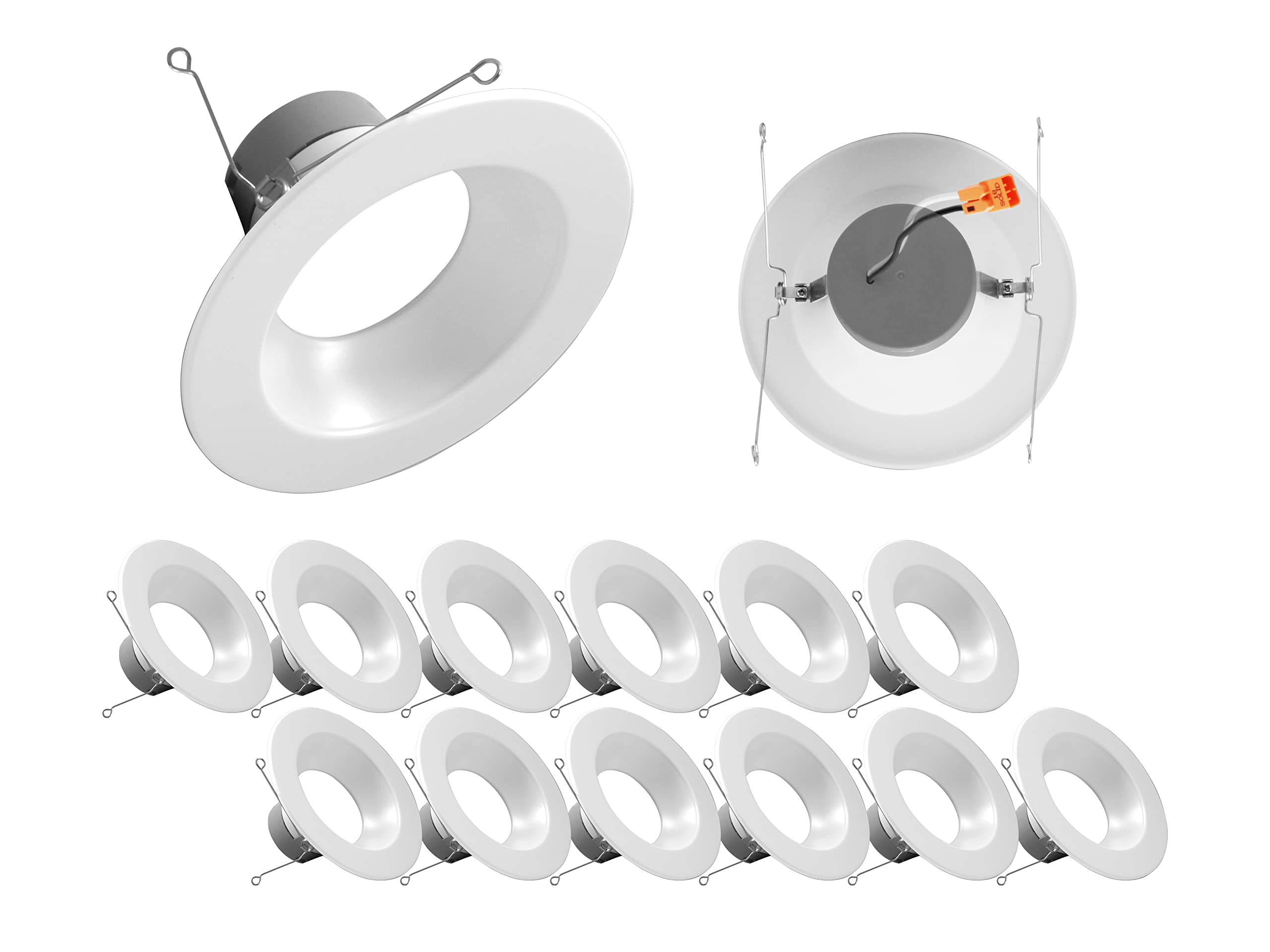 Nicor Lighting Dlr56(V6) 5/6-Inch White 900 Lumen 3000K Recessed Led Downlight (12 Pack) (Dlr566091203Kwh-12Pk)