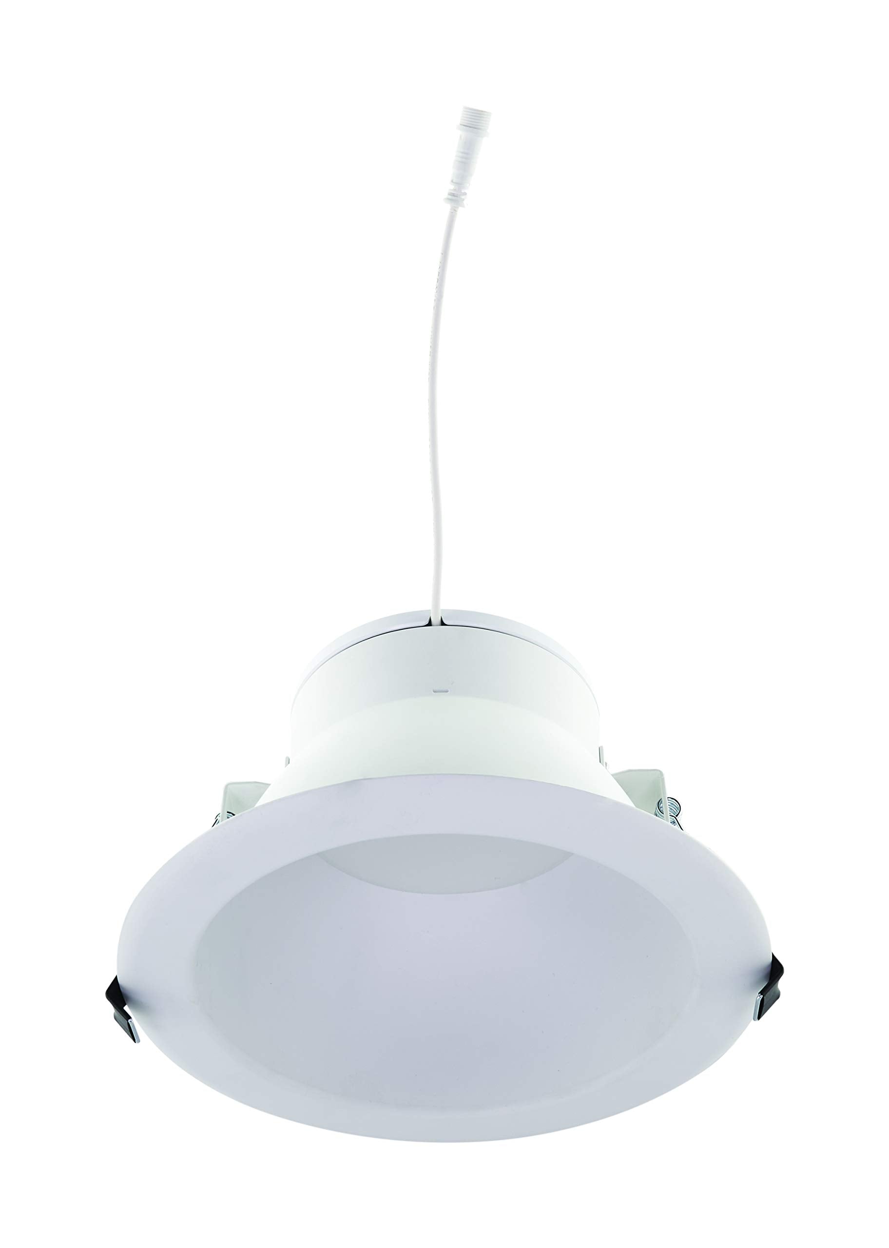 Satco Cct And Wattage Selectable Led Commercial Recessed Downlight, 8 Inches, White
