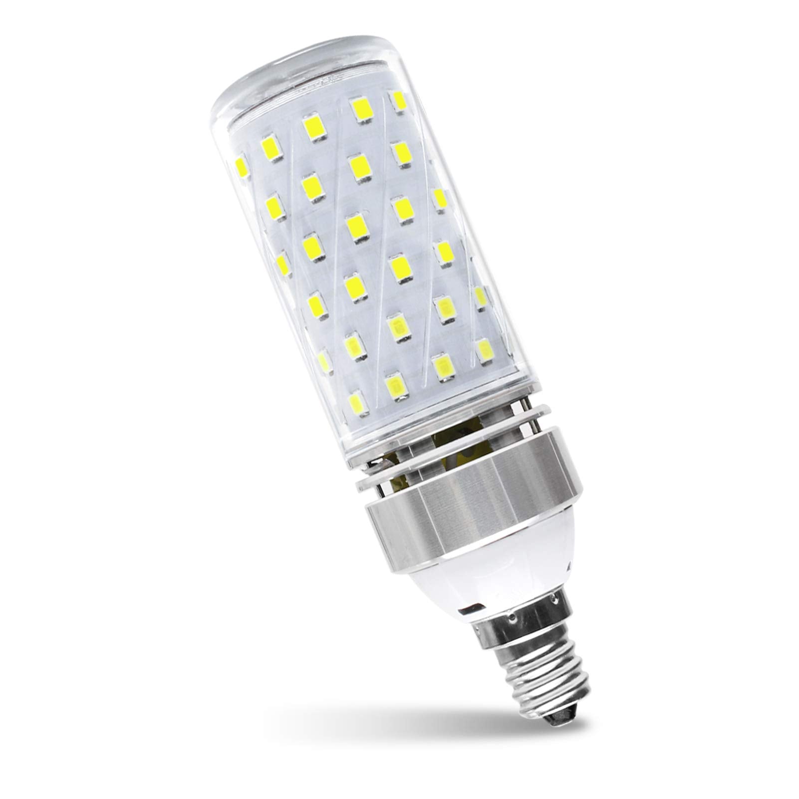 LEDLightsWorld Super Bright E12 LED Bulb 16W 1500LM Natural White 4000K Non-Dimmable Aluminum Model YMD Pack of 1