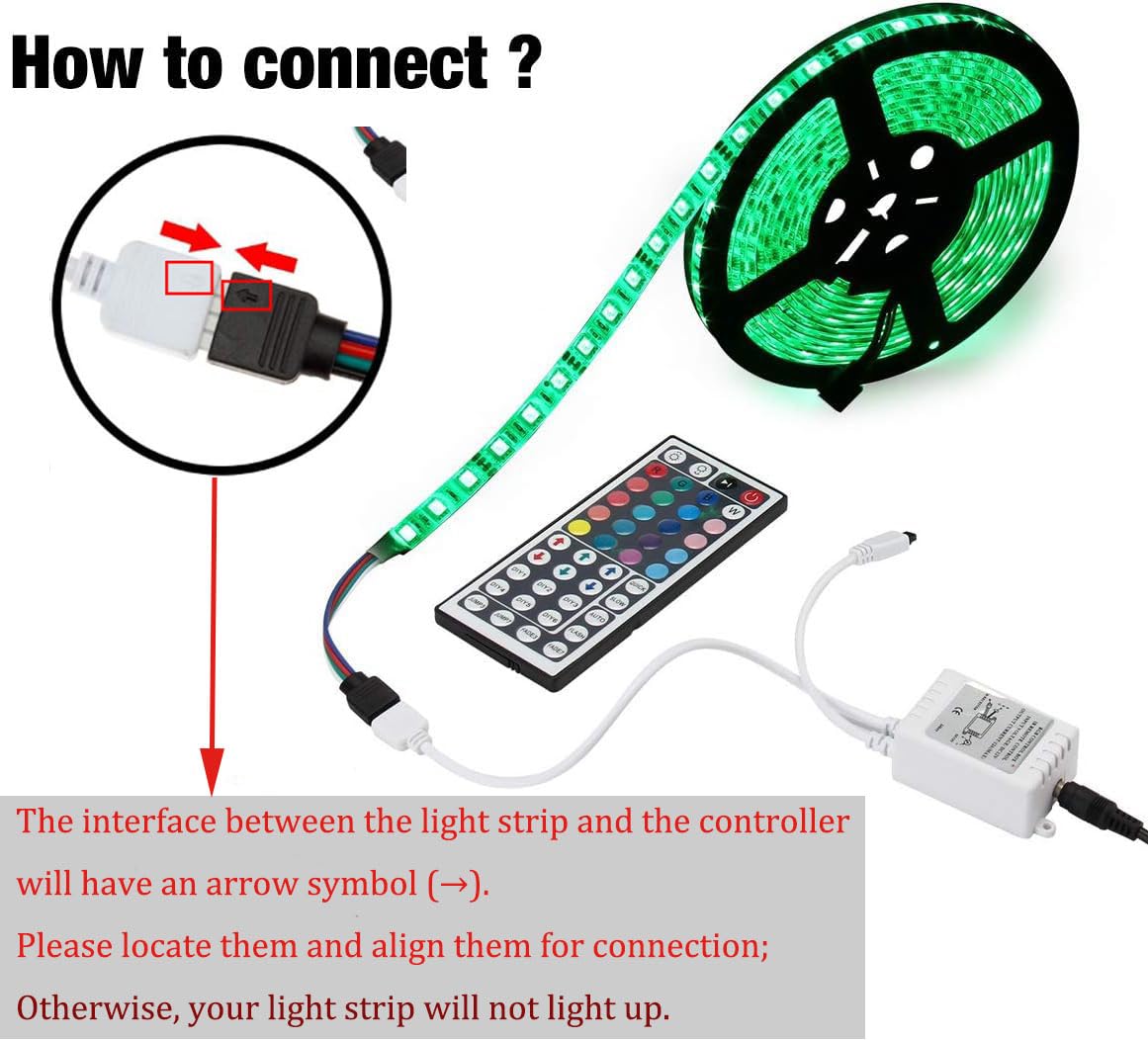 Supernight Rgb Led Light Strip Remote Controller, 44 Key Ir Remote, Model Sc-036, For Smd 5050 3528 Rope Lights, Brass Material