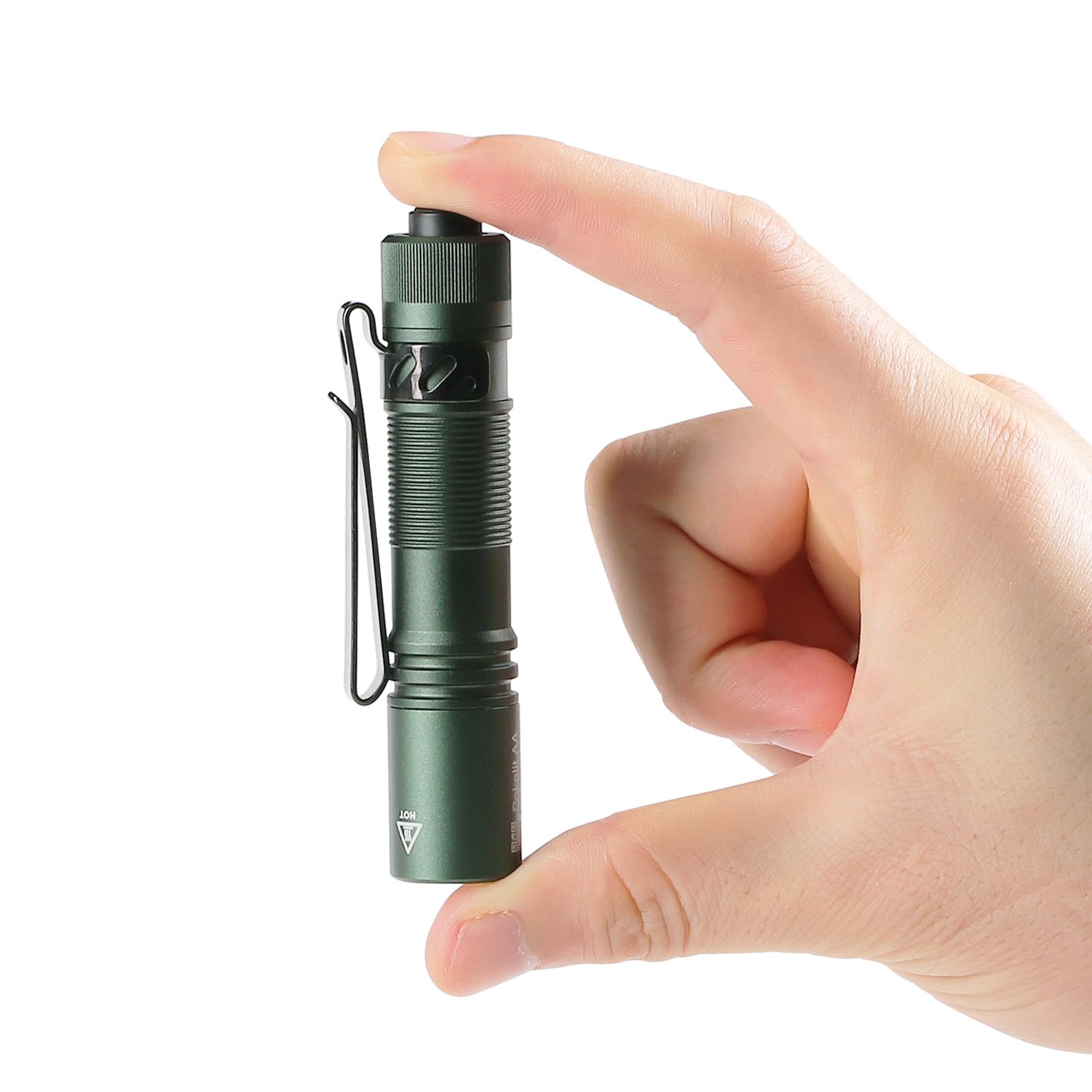 ACEBEAM Pokelit AA Mini Flashlight, 1000 Lumens, Green, EDC Pocket LED Light for Camping and Everyday Use