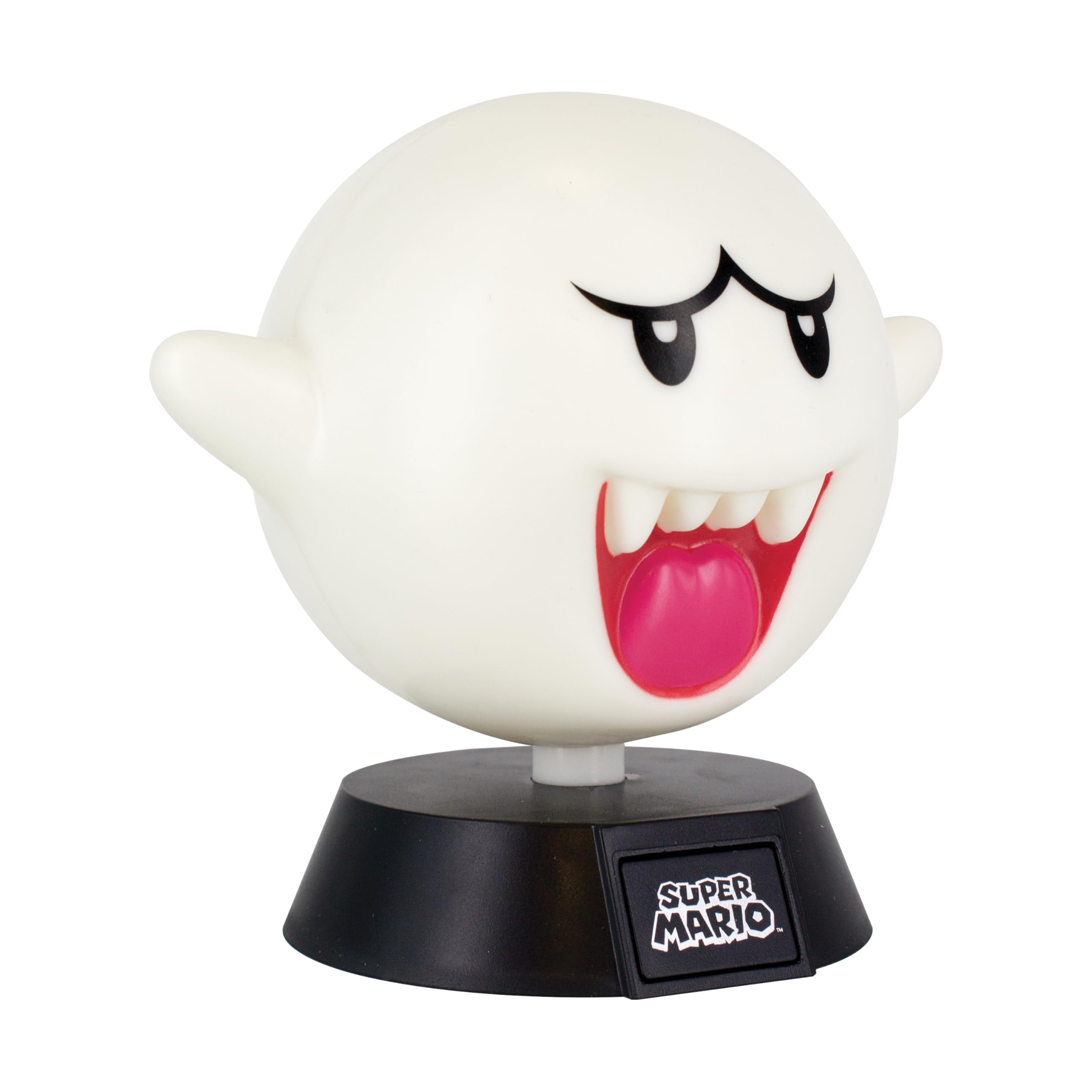 Super Mario Icons Boo Light - 10cm LED Character Light, Battery Powered, Official Nintendo Merchandise - Paladone