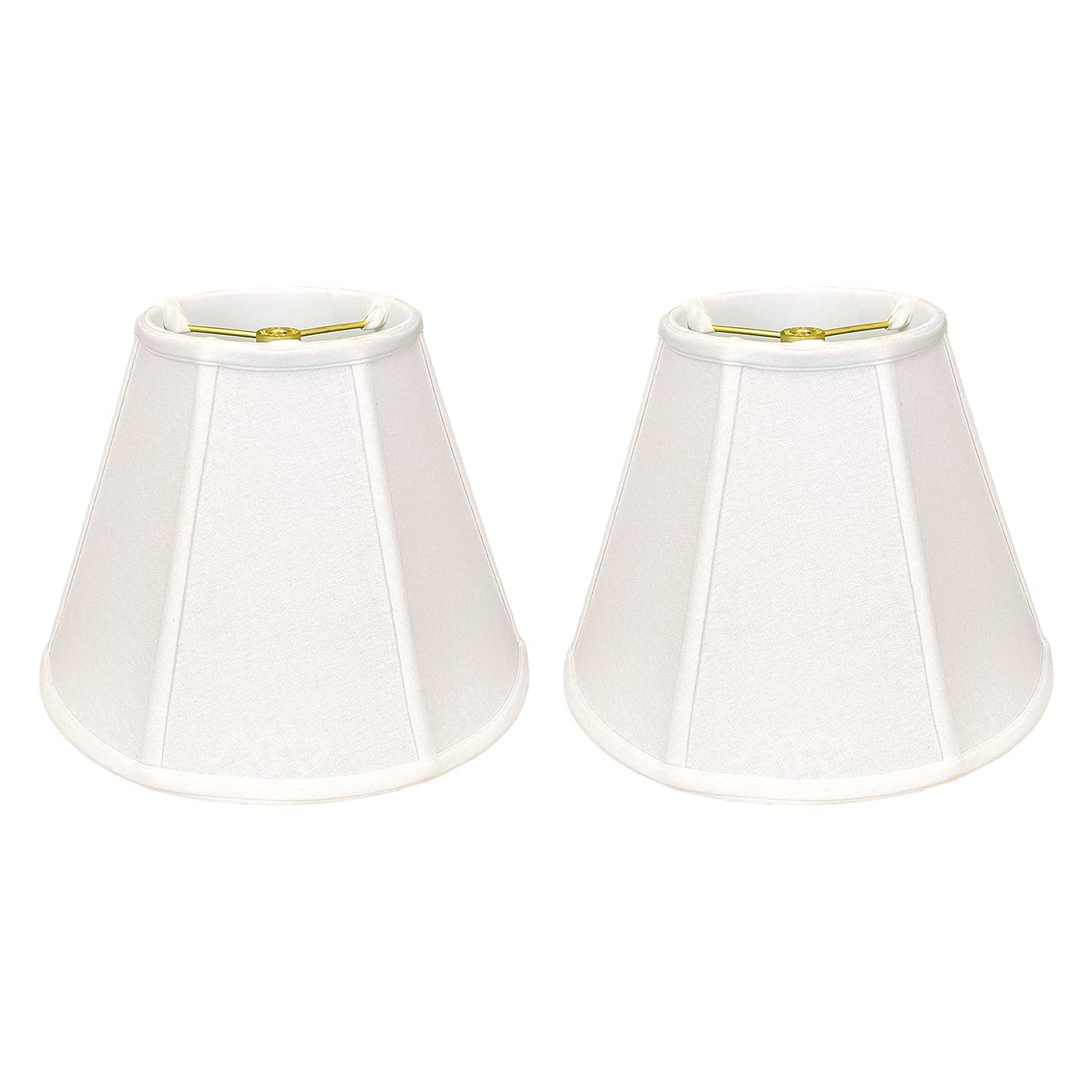 Royal Designs, Inc. Deep Empire Lamp Shade, White, 9 x 18 x 14, Set of 2