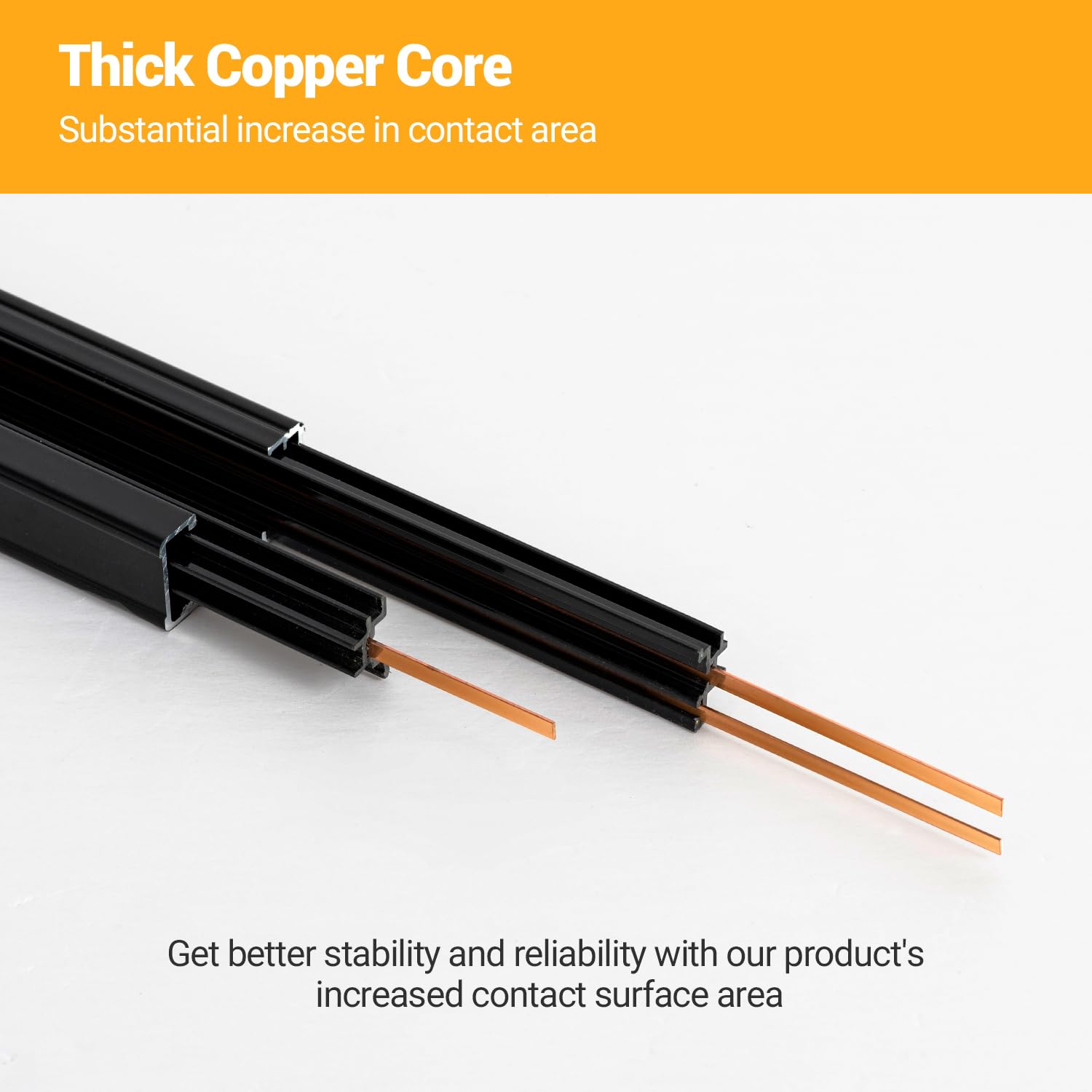 Vanoopee 6.6Ft H Track Lighting Rails Kit - Black Aluminum With End Caps & Live End Feed Connector