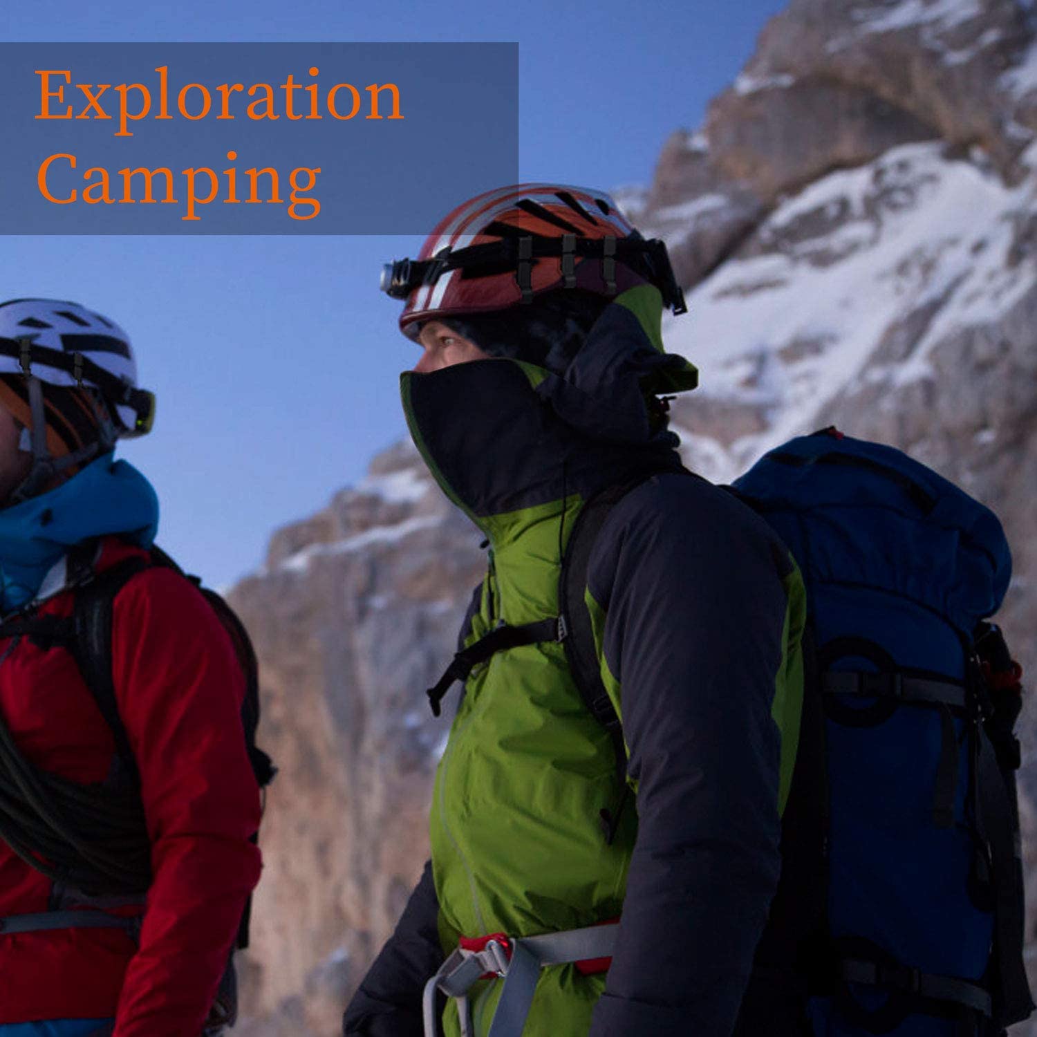 COCOMK Headlamp Clips for Hard Hats, Black ABS Material, Full Size, 12 Pack