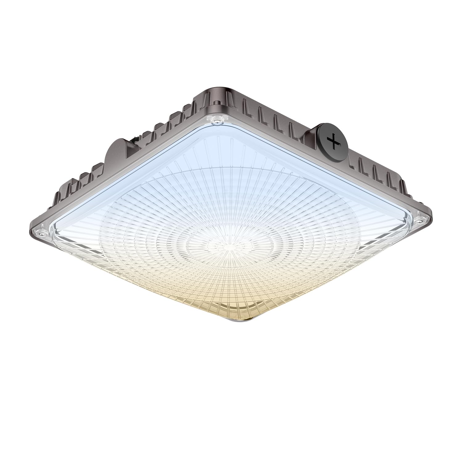 DEMILARE 100W LED Canopy Lights Selectable Wattage 100/80/60W 3CCT 3000/4000/5000K, IP65 ETL Listed Commercial Canopy Lights for