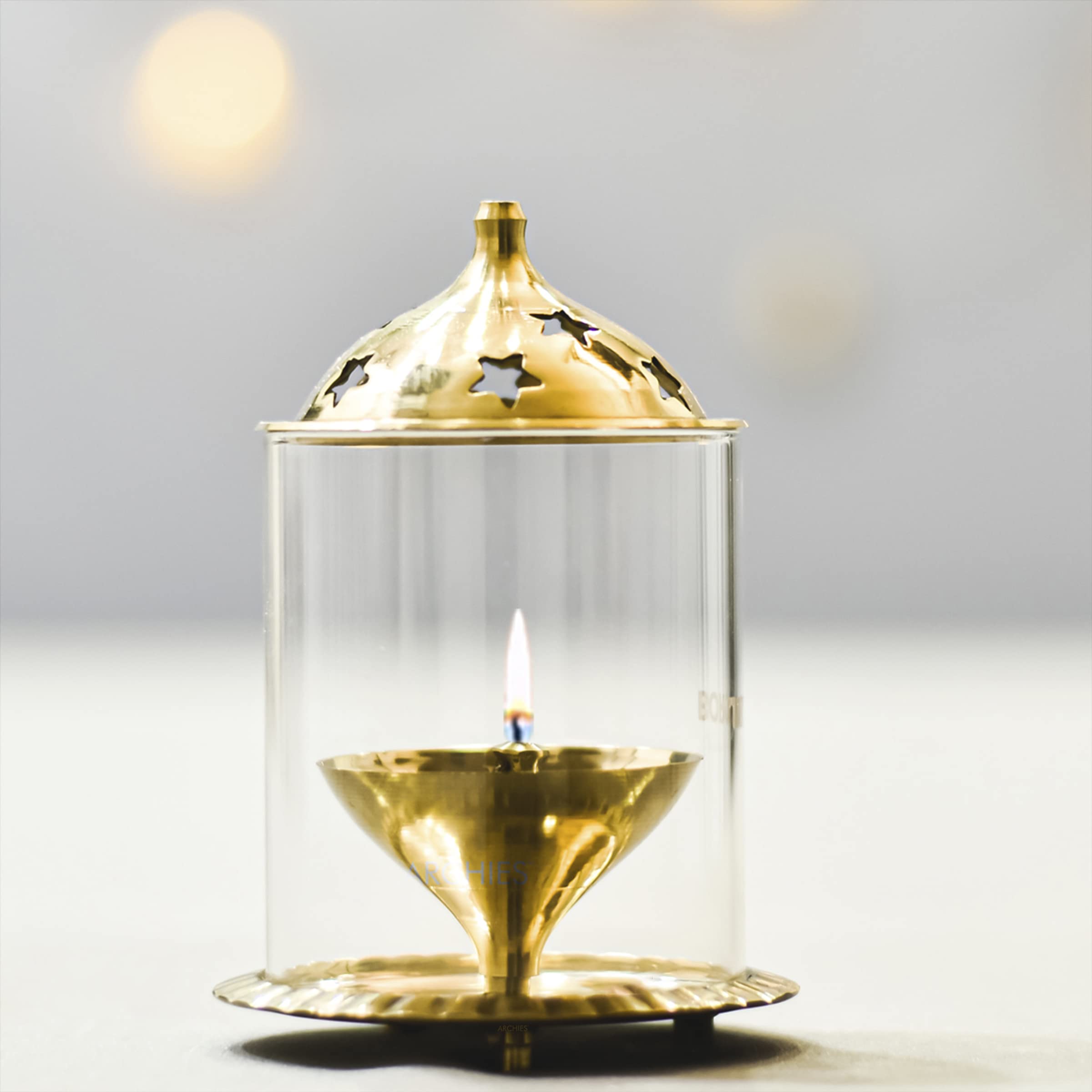 ARCHIES Royal Akhand Diya | Brass Diyas Showpiece Essential Idol|Idols for Home Decoration|HallwaysDiwali Decoration for Home De