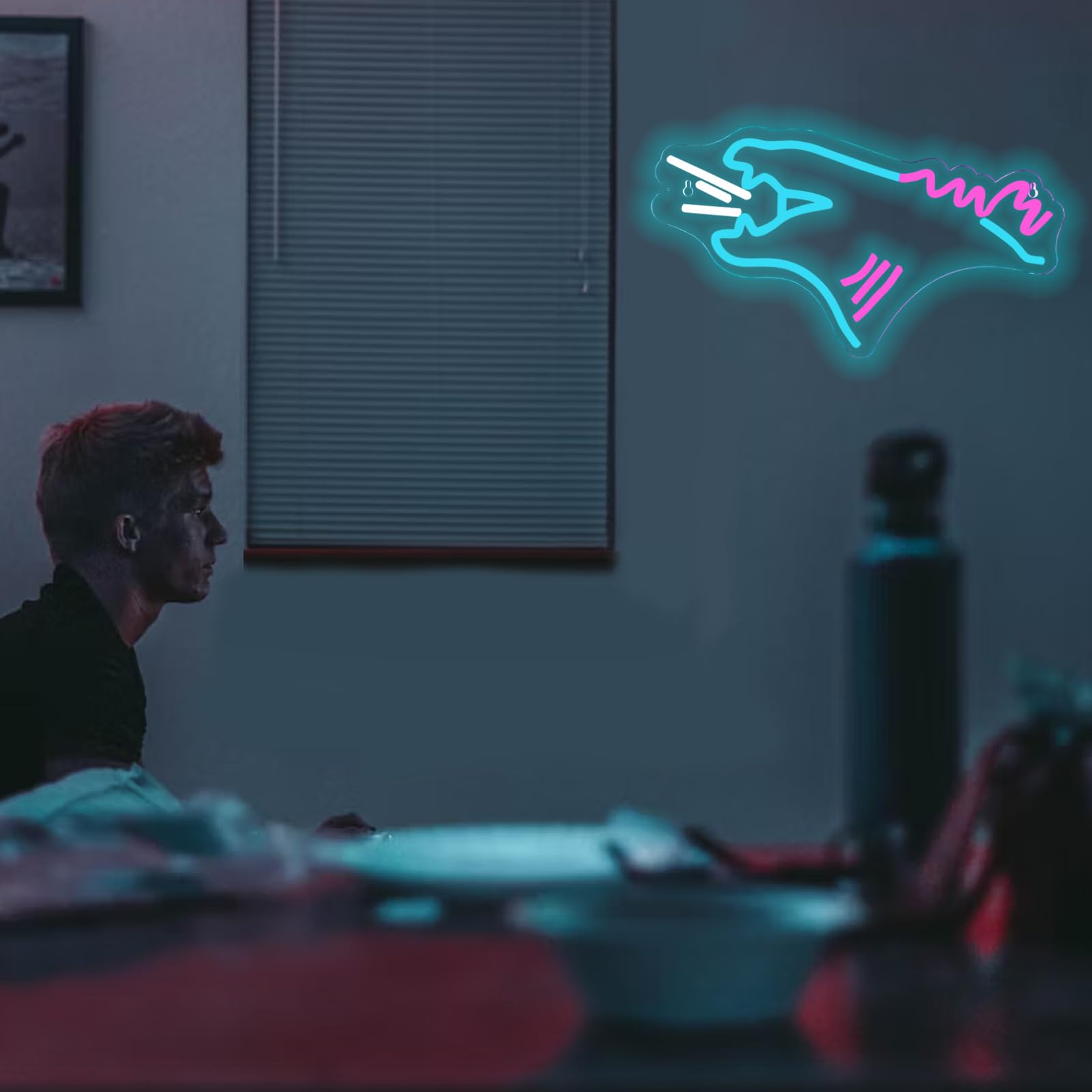 ASDGGBL Monster Neon Sign, Dinosaur Neon Sign for Wall Decor, Dimmable & Powered by USB Neon Lights for Bedroom Bar Man Cave Gam