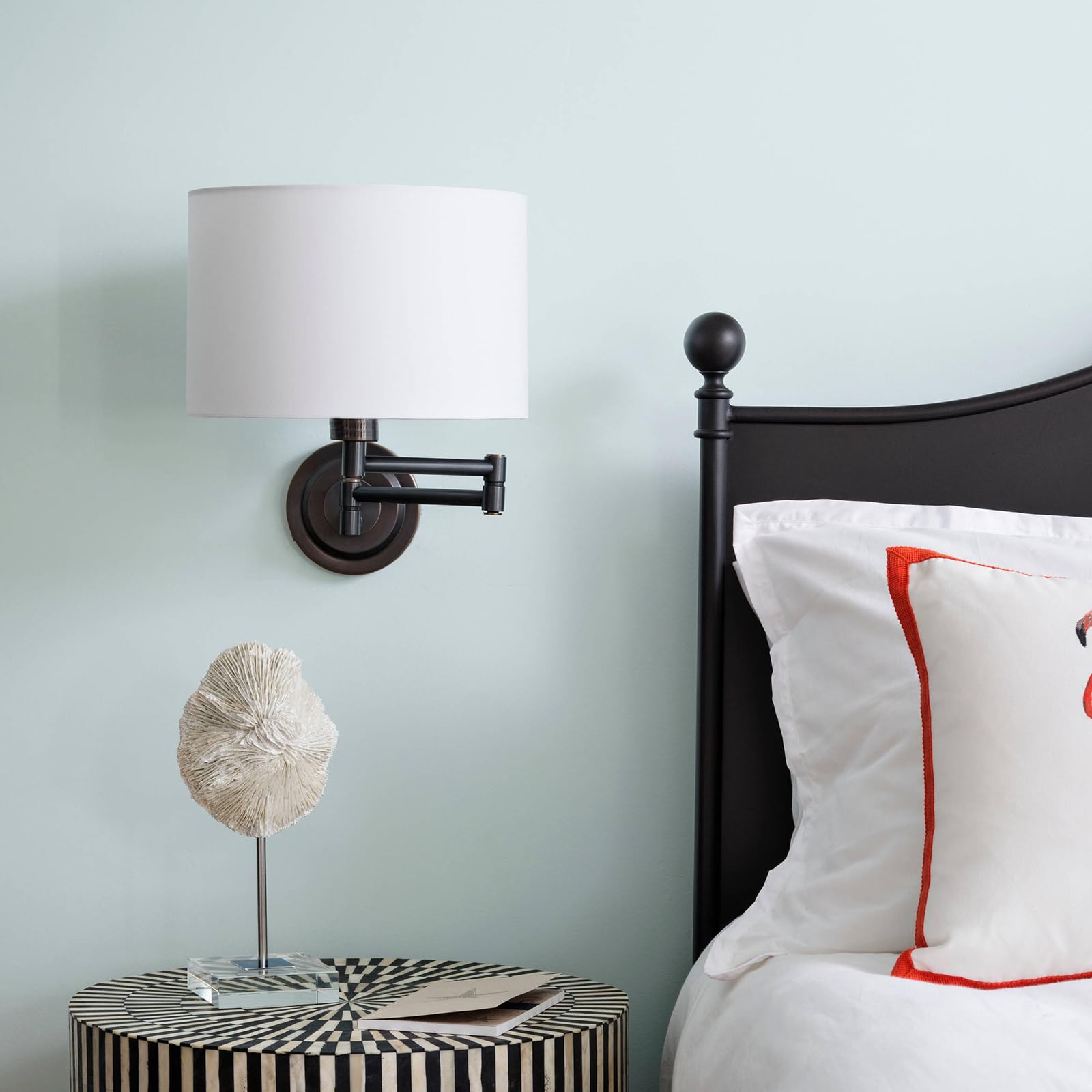 Wellmet 14''X14''X11'' Assembly Required Lampshade For Table Lamp, Bedside Lamp, Floor Lamp, Fabric Drum Lampshade Classic Moder