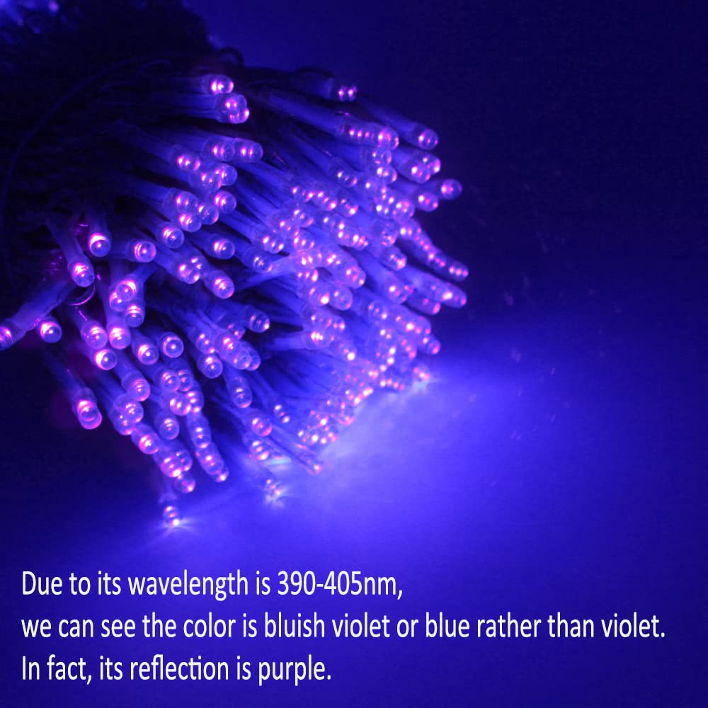 Solhice Black Light Curtain String Lights, 10ft x 10ft, 306 LEDs, Remote Control, Fluorescent Indoor Décor, Model STS-F5-300