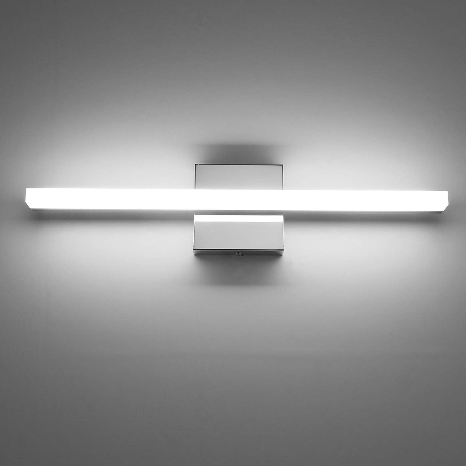 Combuh LED Vanity Lights Bar, 24 Inch, 14W, IP44, Cool White 6000K, SUS304 Stainless Steel, Modern Wall Sconces for Bathroom