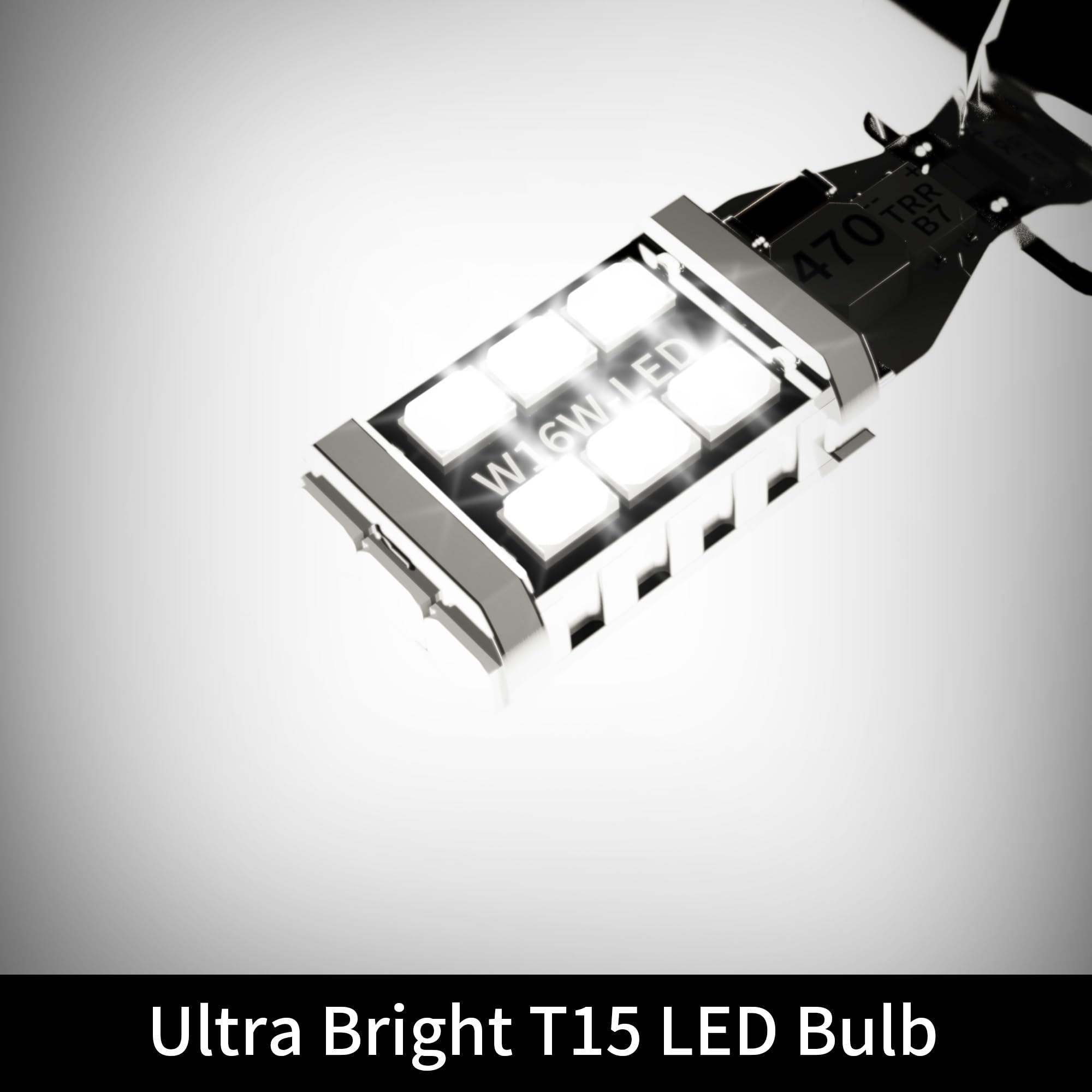 Yorkim 912 921 LED Bulbs, T15 Reverse Backup Light, 6000K White, Pack of 2