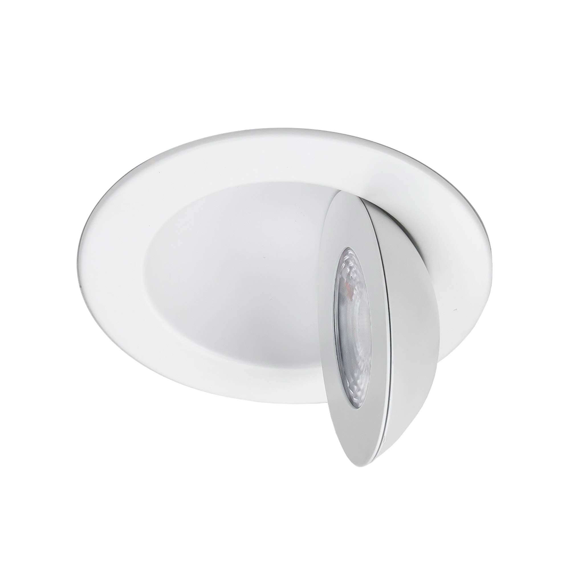 Wac Lighting, Lotos 4In Led Round Adjustable 5-Cct Selectable 2700K-3000K-3500K-4000K-5000K Recessed Kit In White