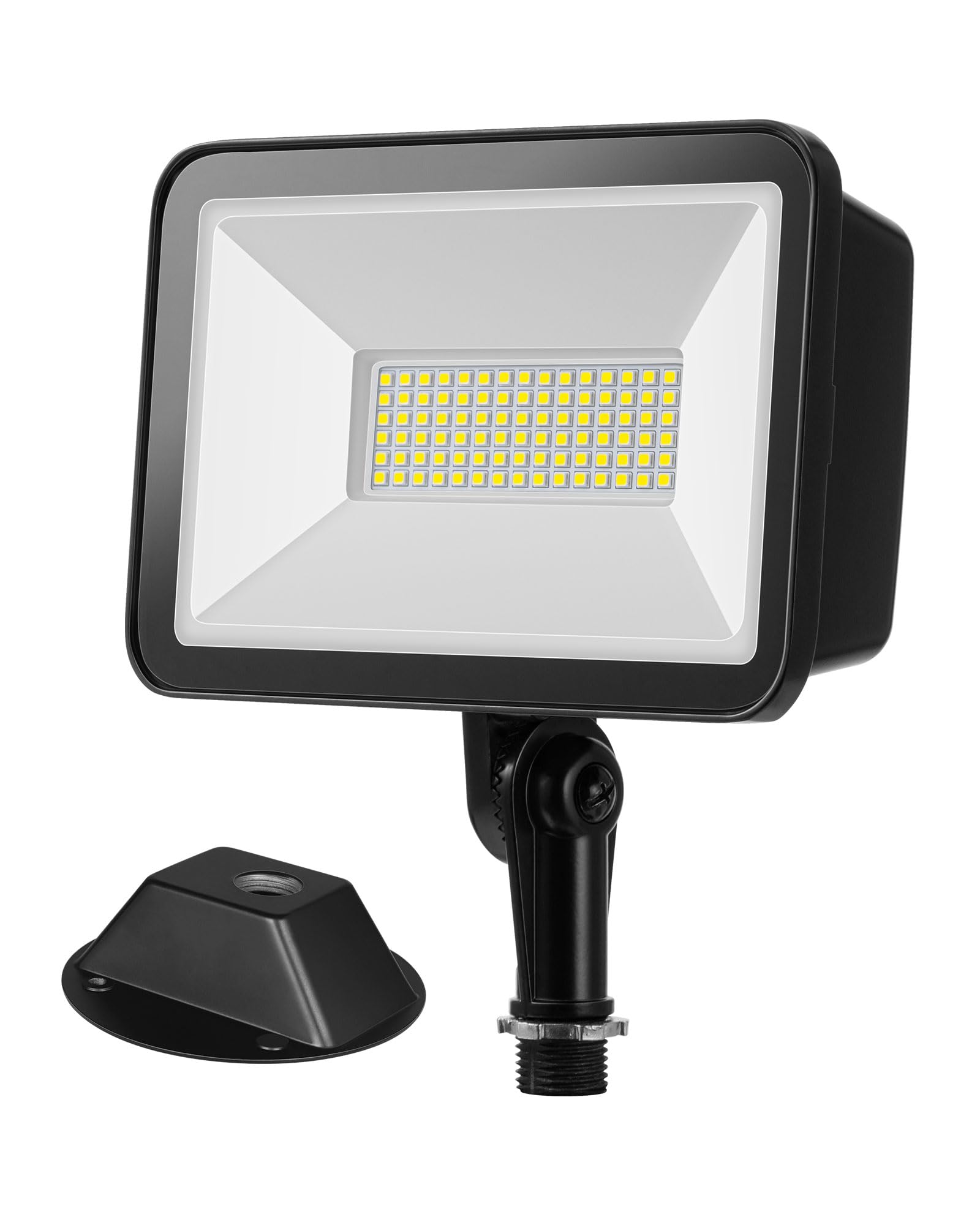 EDISHINE 10000LM Flood Lights Outdoor,73W LED Flood Light Outdoor, IP65 Waterproof, 5000K LED Security Light for Backyard, Flagp