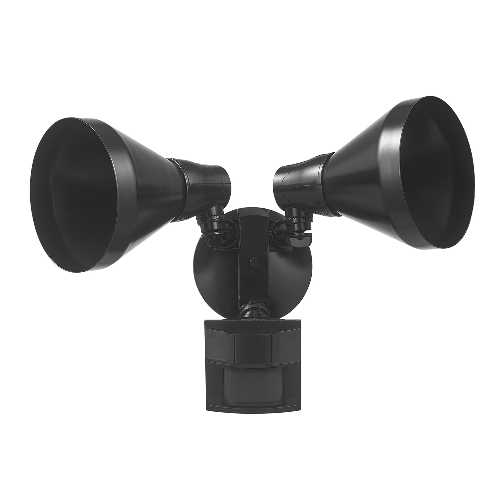 Globe Electric Motion Sensor Security Flood Light, 180-Degree, Black, Model 17000140