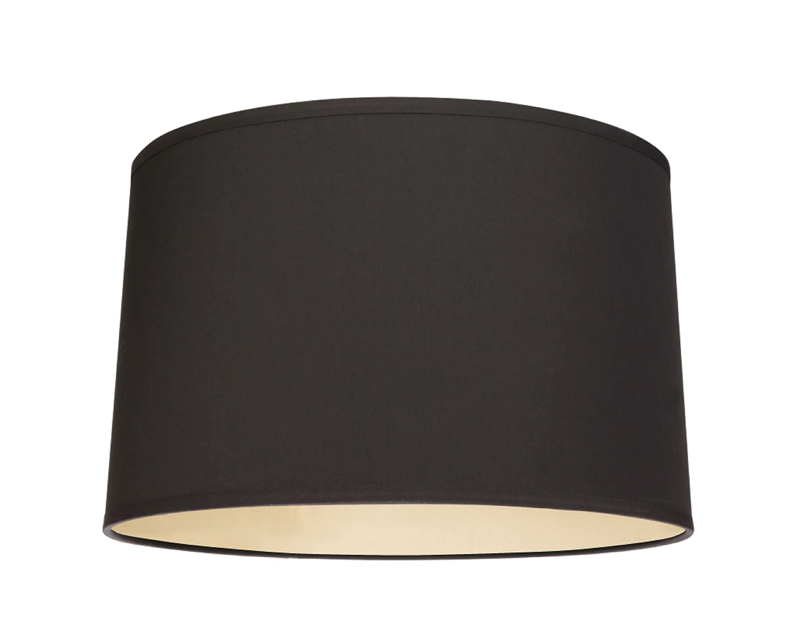 Aspen Creative 32252 Transitional Hardback Empire Shaped Spider Construction Lamp Shade In Black, 18&quot; Wide (17&quot; X 18&quot; X 11 1/2&quot;)