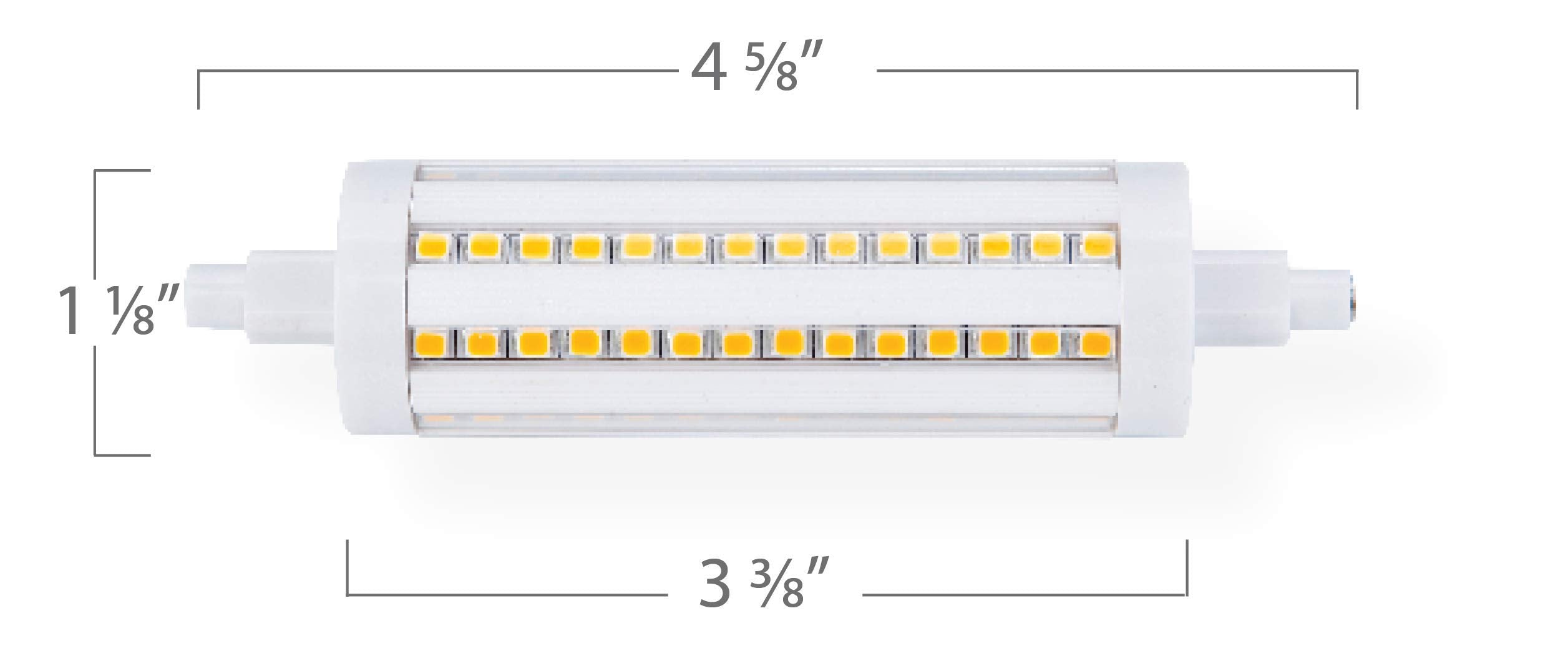 Emery Allen EA-R7S-10.0W-3080 10 Watt 120 V R7S Mini LED Bulb Soft White3000K 1100L 1Pcs