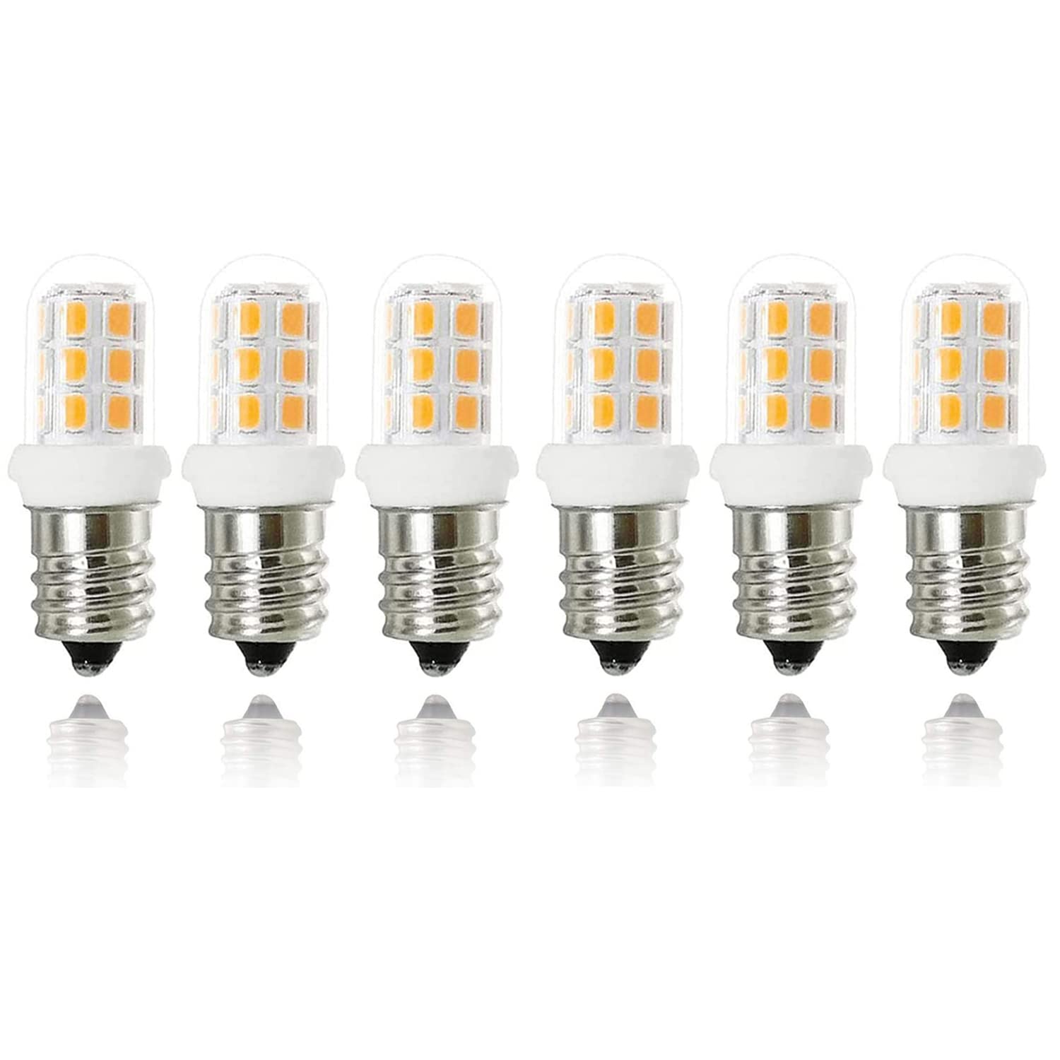 G Mgy Oled E12 Warm White Led Bulbs For Salt Lamps, Chandeliers, Night Lights - 6 Pack