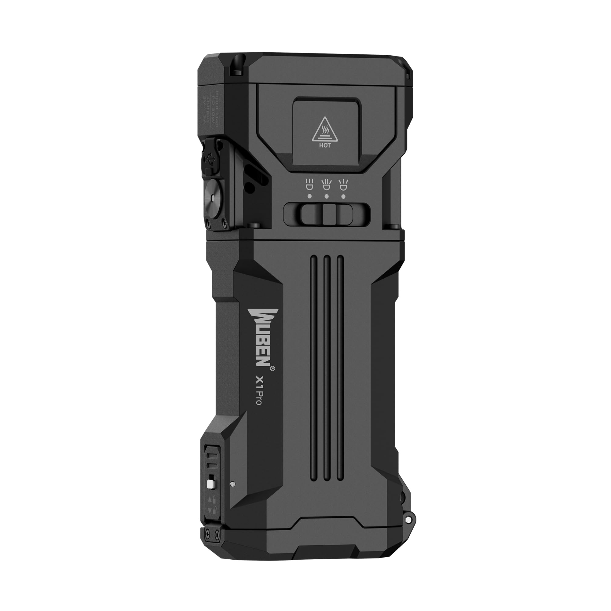 WUBEN X1Pro Rechargeable Flashlights high lumens, Super Bright Flashlight 12300 lumens, EDC Flat Shape with Spotlight Floodlight