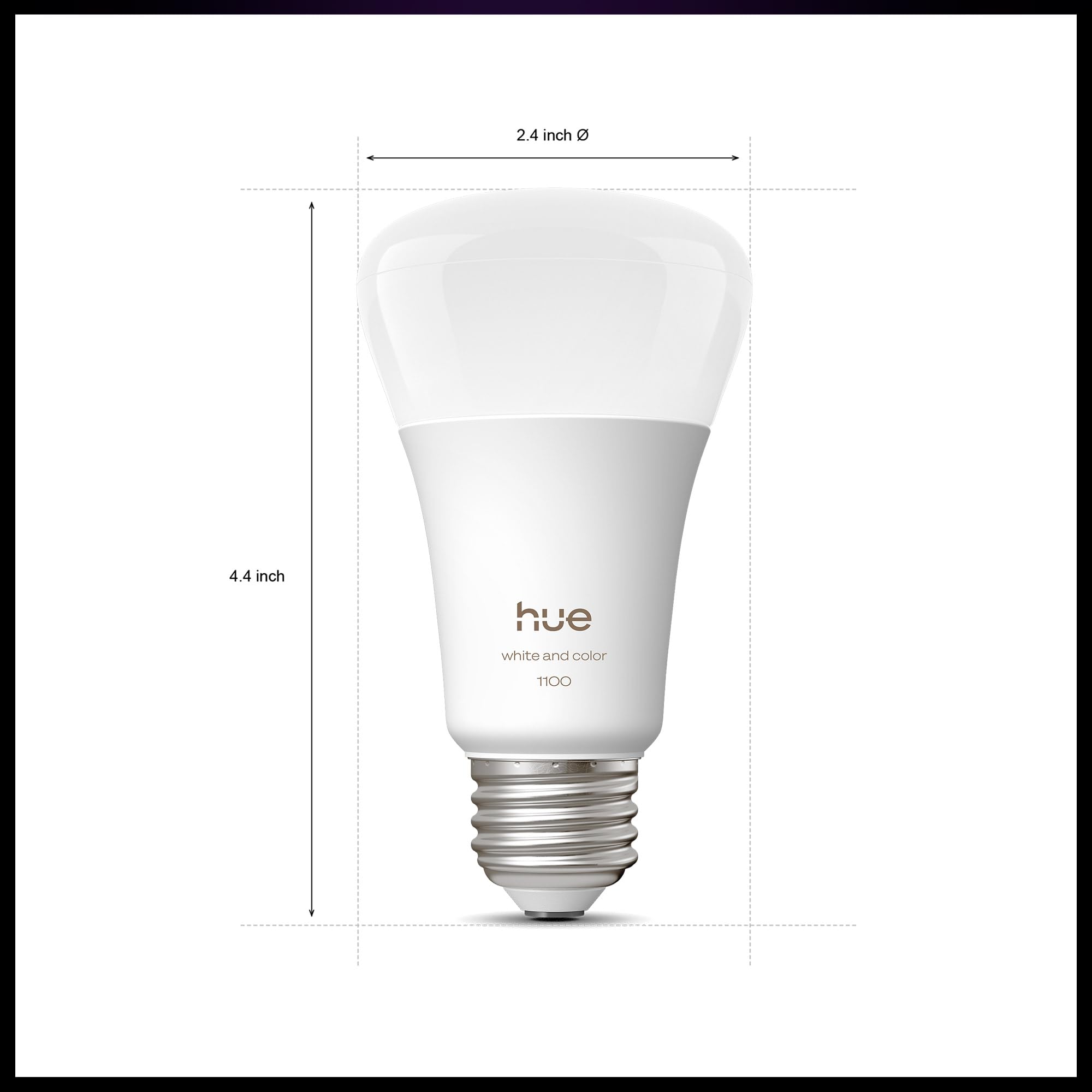 Philips Hue Starter Kit - Smart Light Hub with 3 A19 E26 Bulbs