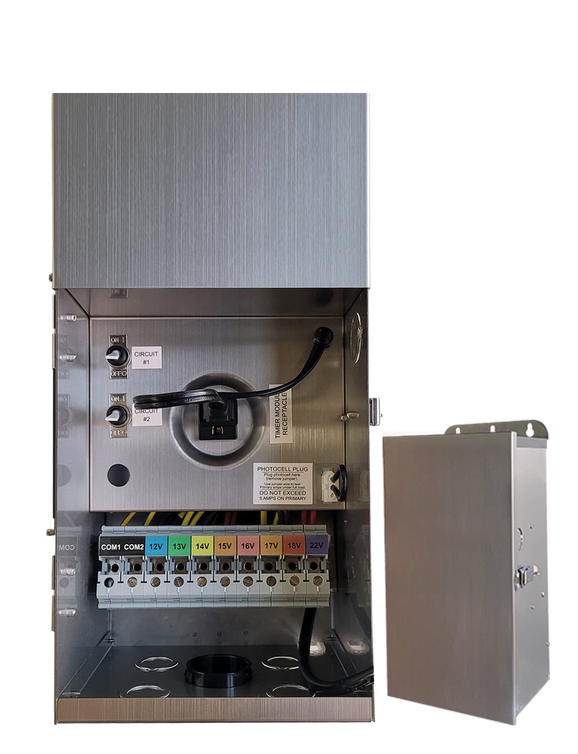 MALORY 600W Low Voltage Transformer for Landscape Lighting,120V AC to 12/13/14/15/16/17/18/22V Multi-Tap Power Supply for Outdoo