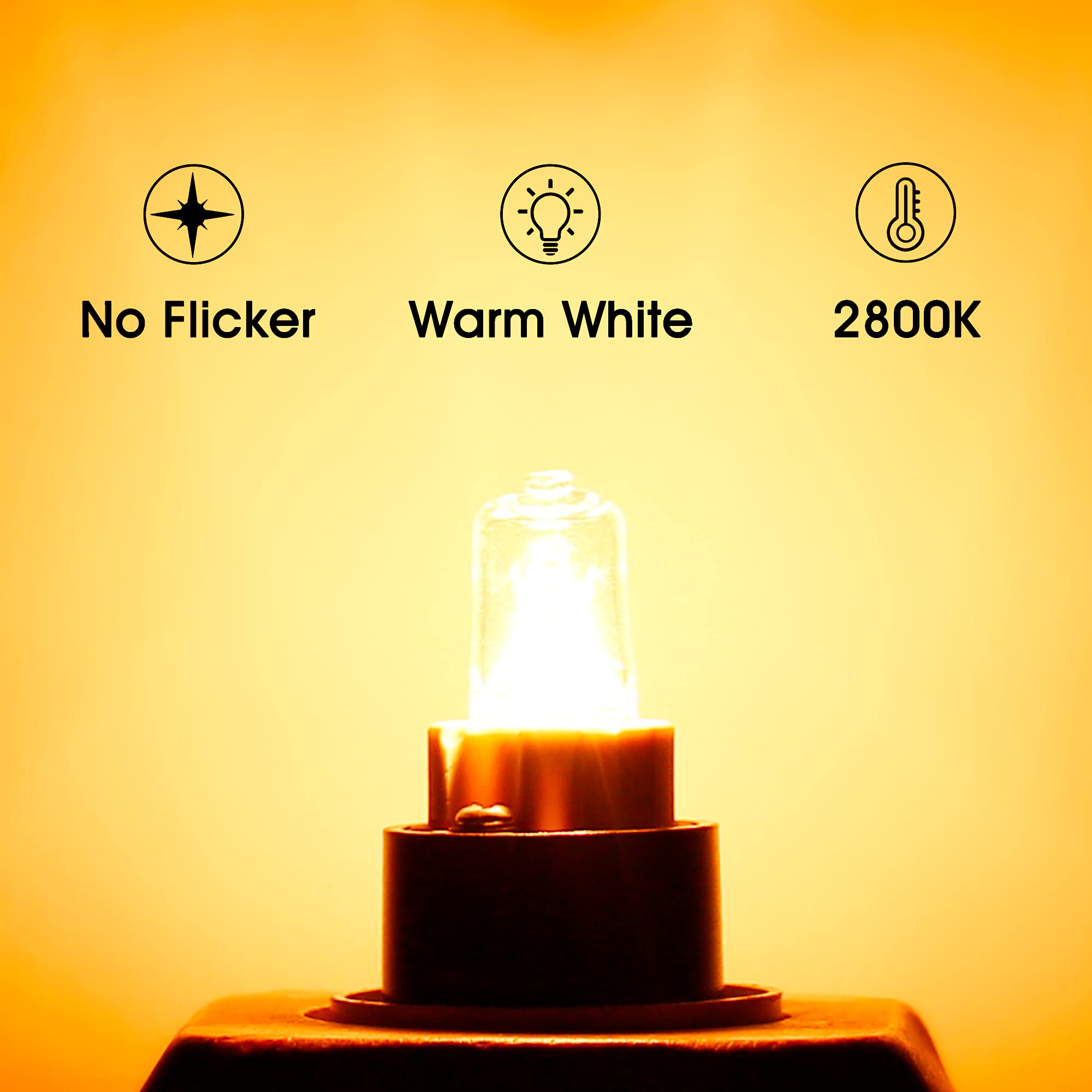 Evastary G9 Halogen Light Bulbs 2 Pin 120V 40W, Dimmable Long Lasting T4 Jcd Type, G9 Bulb For Chandeliers, Range Hood Light, Ba