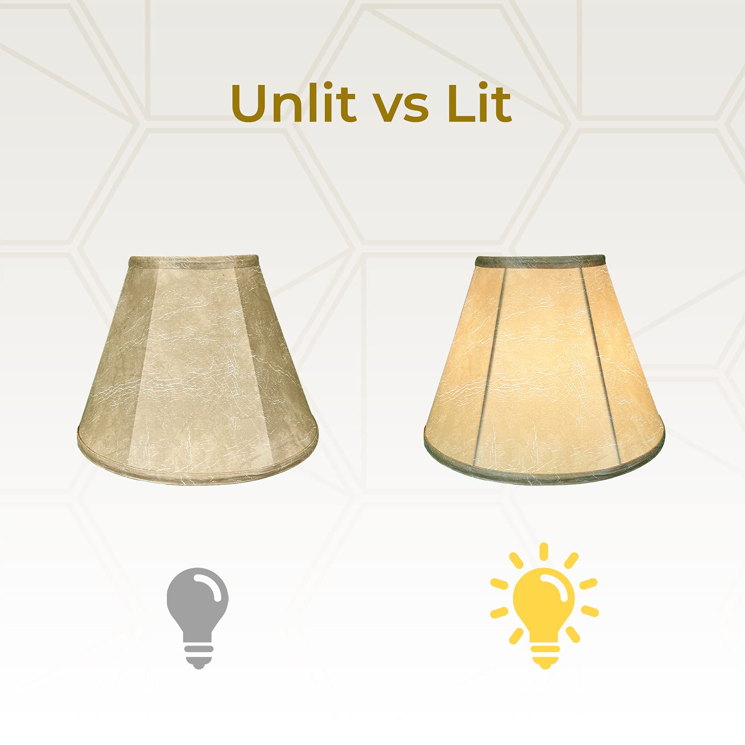 Royal Designs Deep Empire Lamp Shade, Uno Floor Lamp, Mouton, 6" X 12" X 9.25, Bs-707U-12Mt