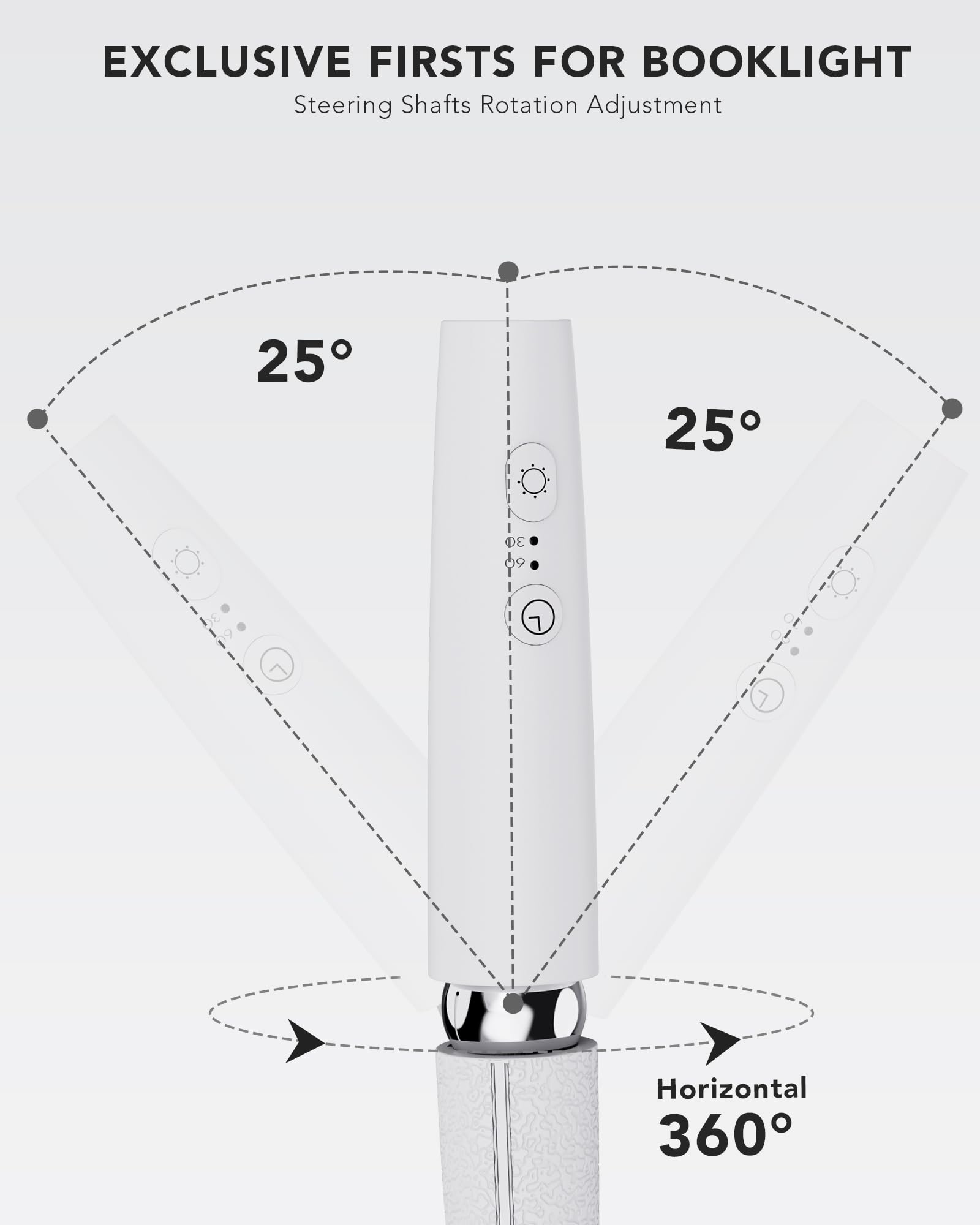 Nivava Neck Reading Light, Book Light For Reading In Bed [Steering Shafts Adjustment], Bendable Silicone Arm, Long Lasting Led R