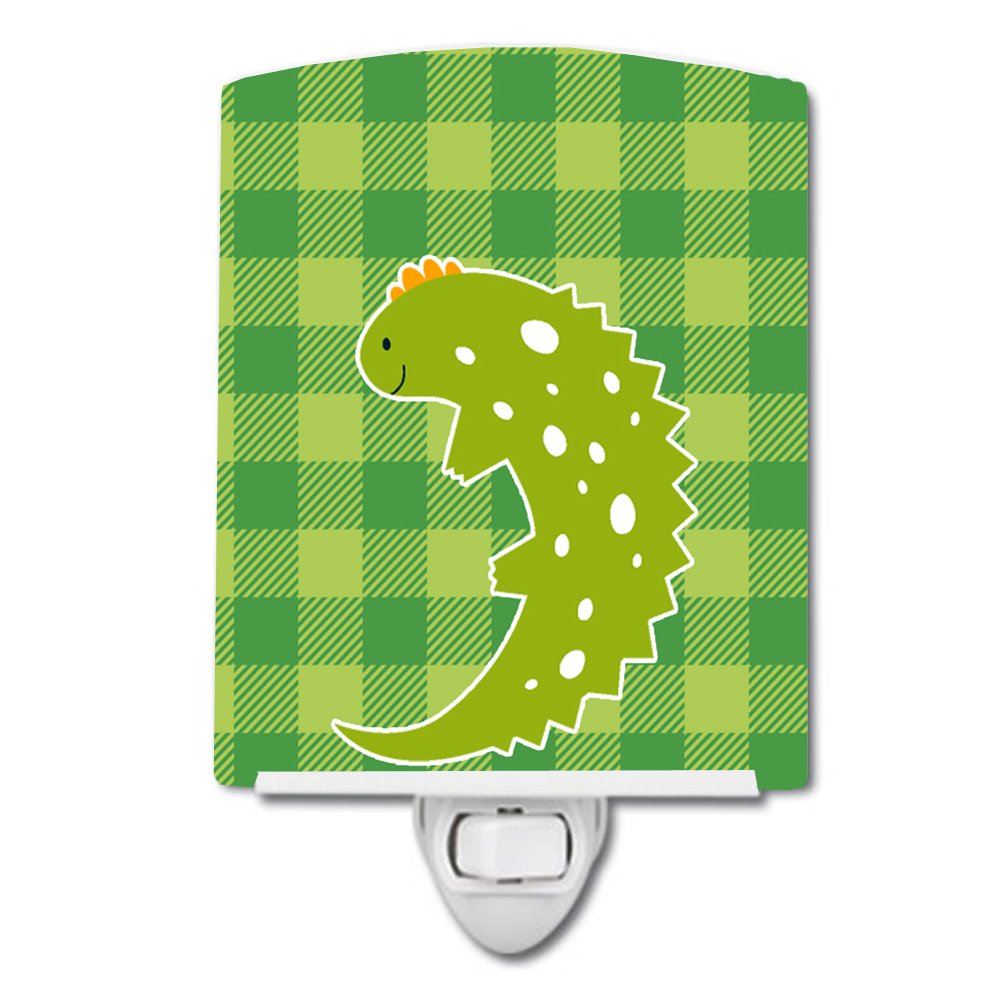 Carolines Treasures BB6748CNL Lizard on Plaid Ceramic Night Light Compact, UL-Certified, Ideal for Bedroom, Bathroom, Nursery, 