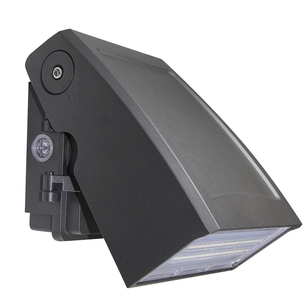 kadision 60W LED Wall Pack Light, Dusk-to-Dawn Photocell, 7800lm, 5000K, ETL Listed, Dark Grey, Model WP-60D