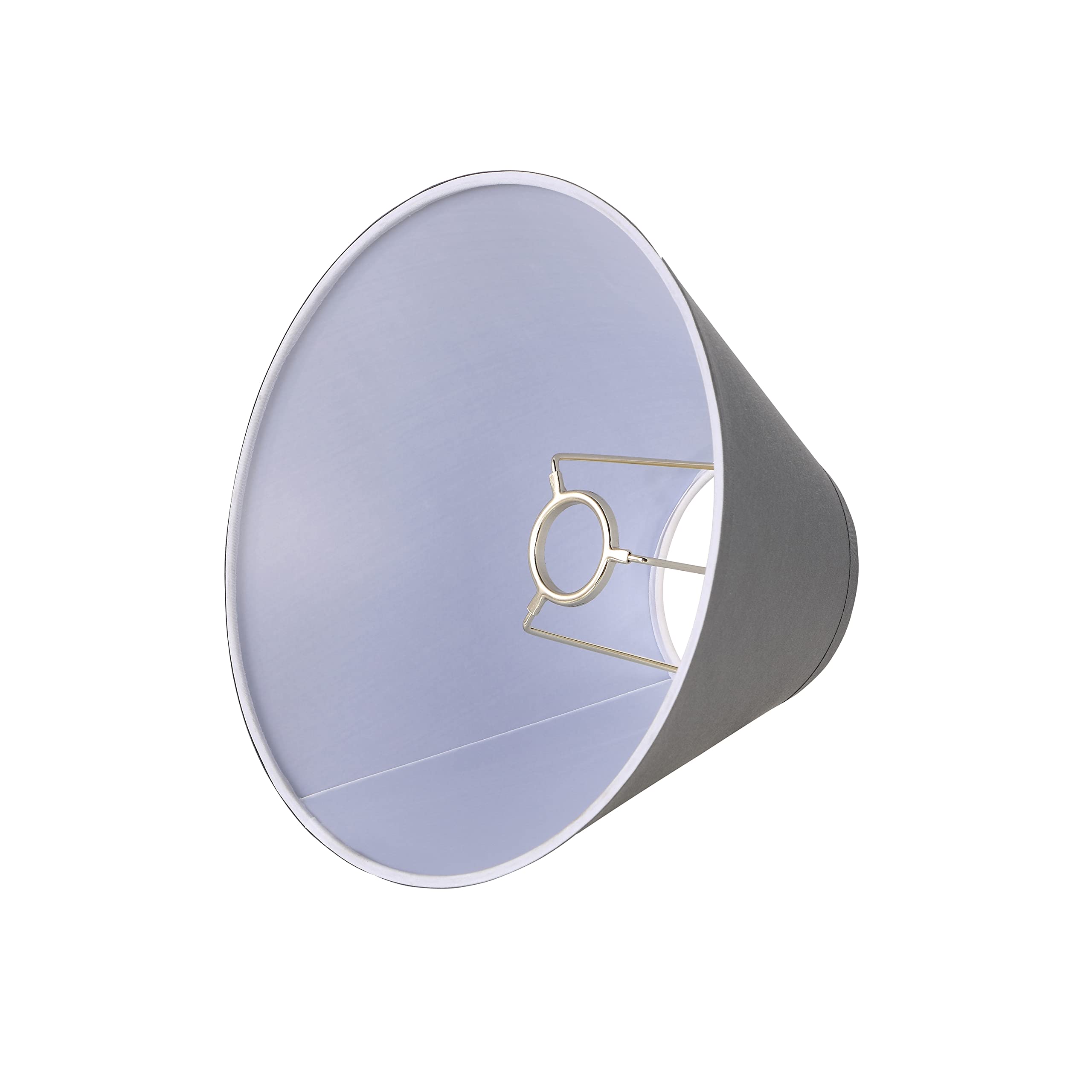 Aspen Creative 55002, Empire Uno Lamp Shade, Dark Gray, 4&quot; Top X 10&quot; Bottom X 7&quot; Slant Height, Slip Uno 33Mm