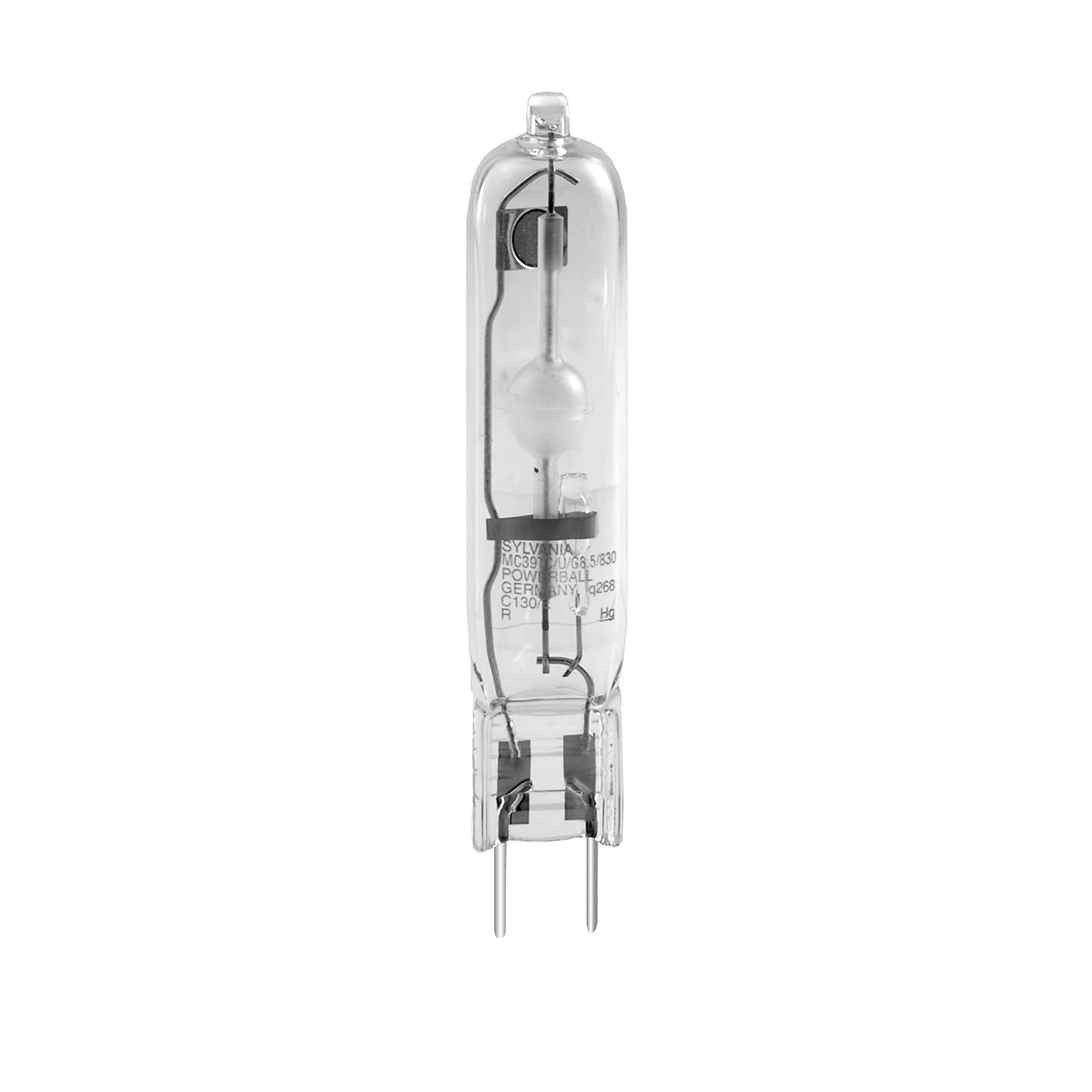 LEDVANCE 20W Ceramic Metal Halide T4.5 Light Bulb, G8.5 Bi-Pin Base, Clear, Model 64975, 1 Pack