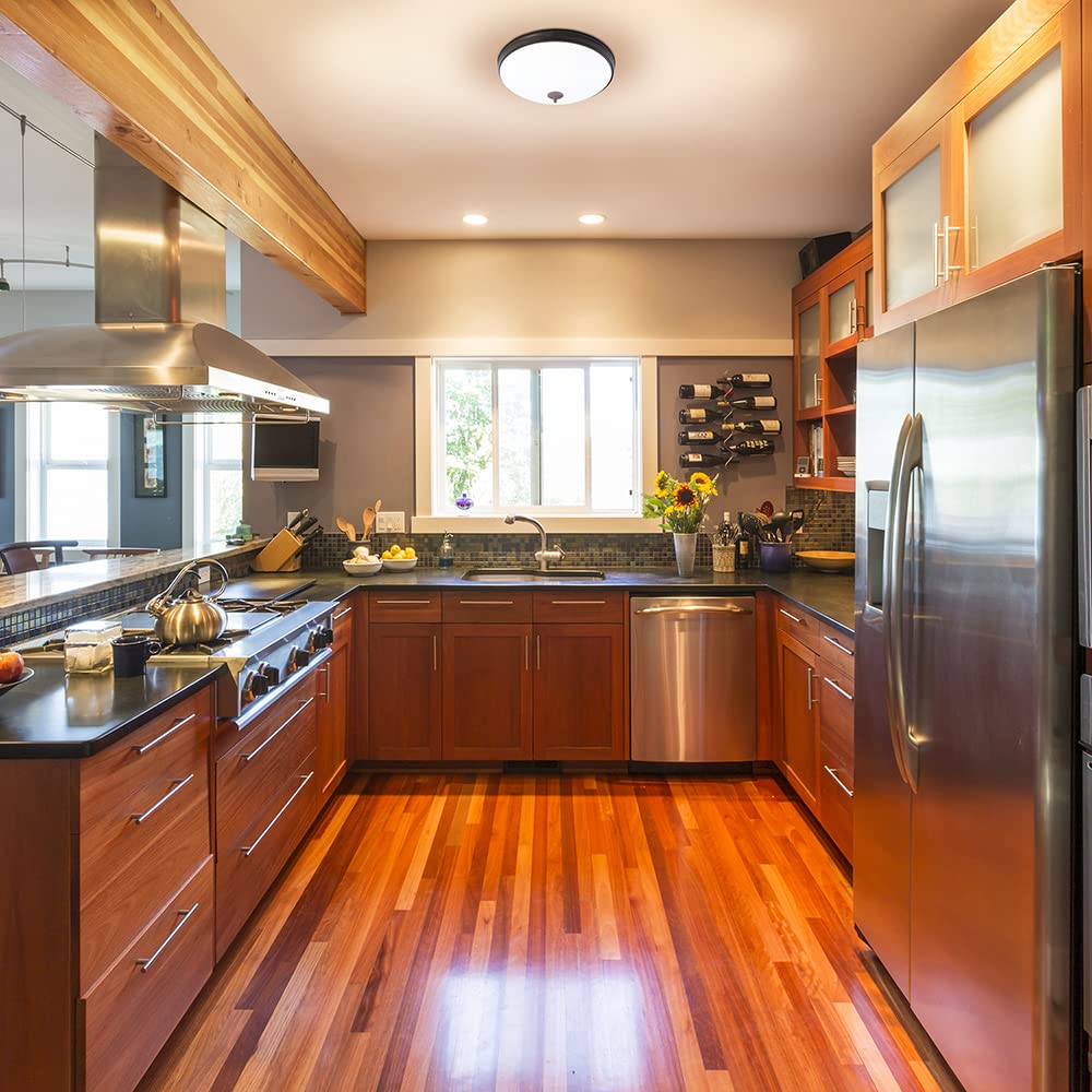 Good Earth Lighting 19 LED Flush Mount - Bronze, Dimmable, 2100 Lumen, 3000K, 50,000 Hour Lamp Life