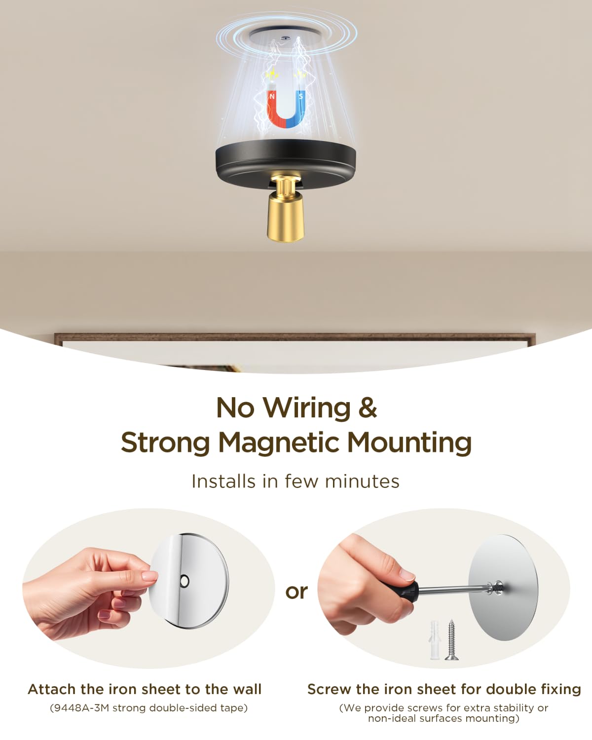 Zetunlo Indoor LED Spotlight, Rechargeable Battery, Wireless Up Lights, 2 Pack, Black, Model IPB974, Ideal for Home Decor and Artwork Display