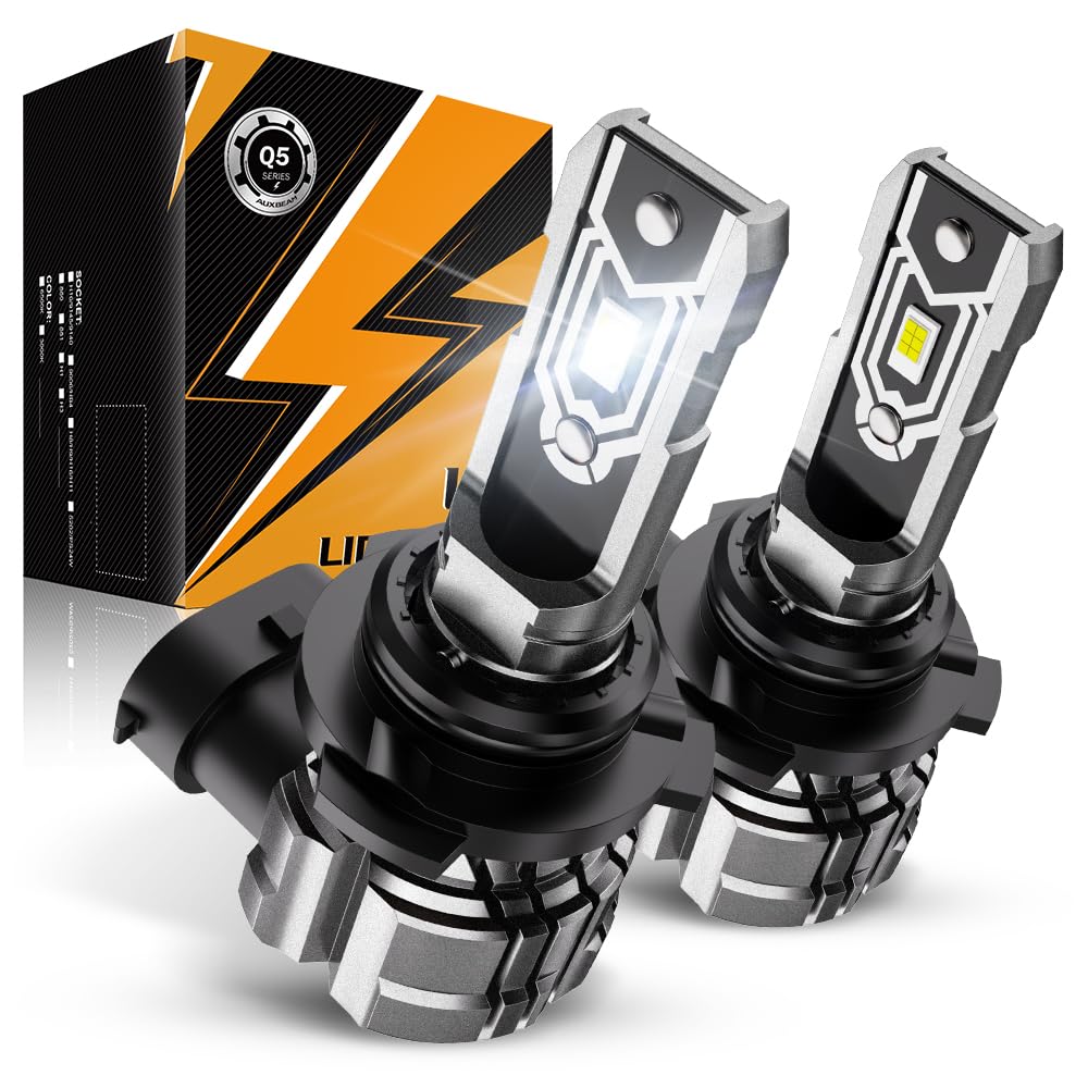 Auxbeam 9006 HB4 Fog Lights - 10000LM, Super Bright White Light, Plug and Play, 400% Brighter, 9006 Size