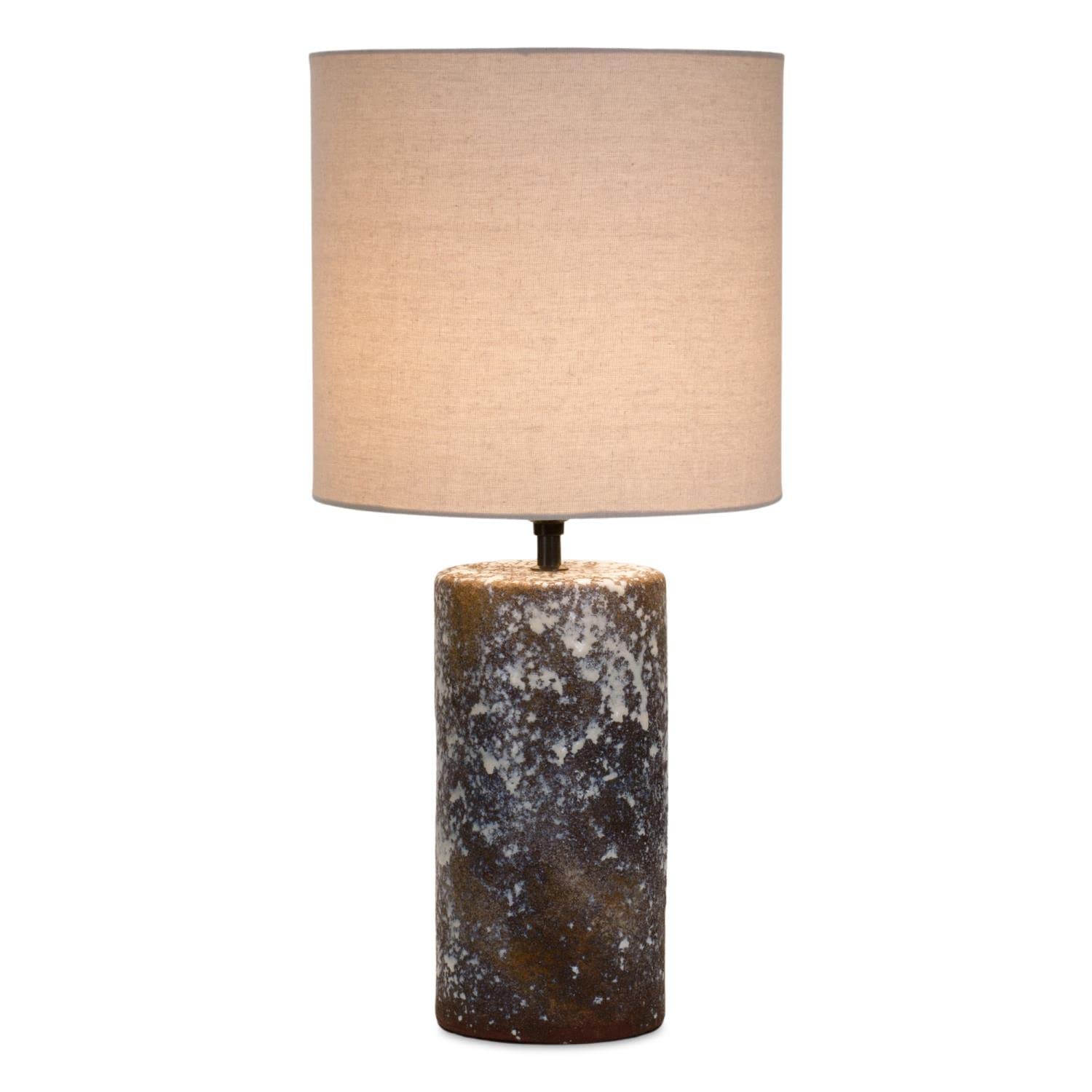 Melrose Ceramic and Linen Table Lamp with Blue Finish 85920DS