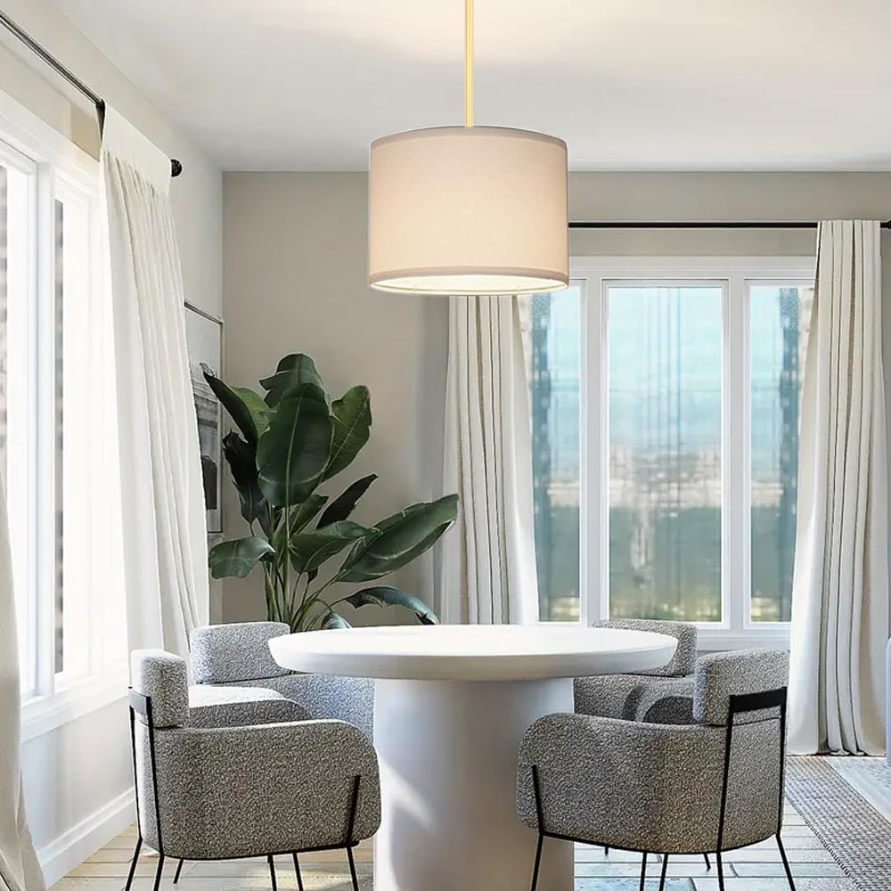 Zslaifu 15Ft Plug In Hanging Lamp With Switch, Flaxen Pendant Light With Plug In Cord, Hanging Light With Remote Control, Bulb I