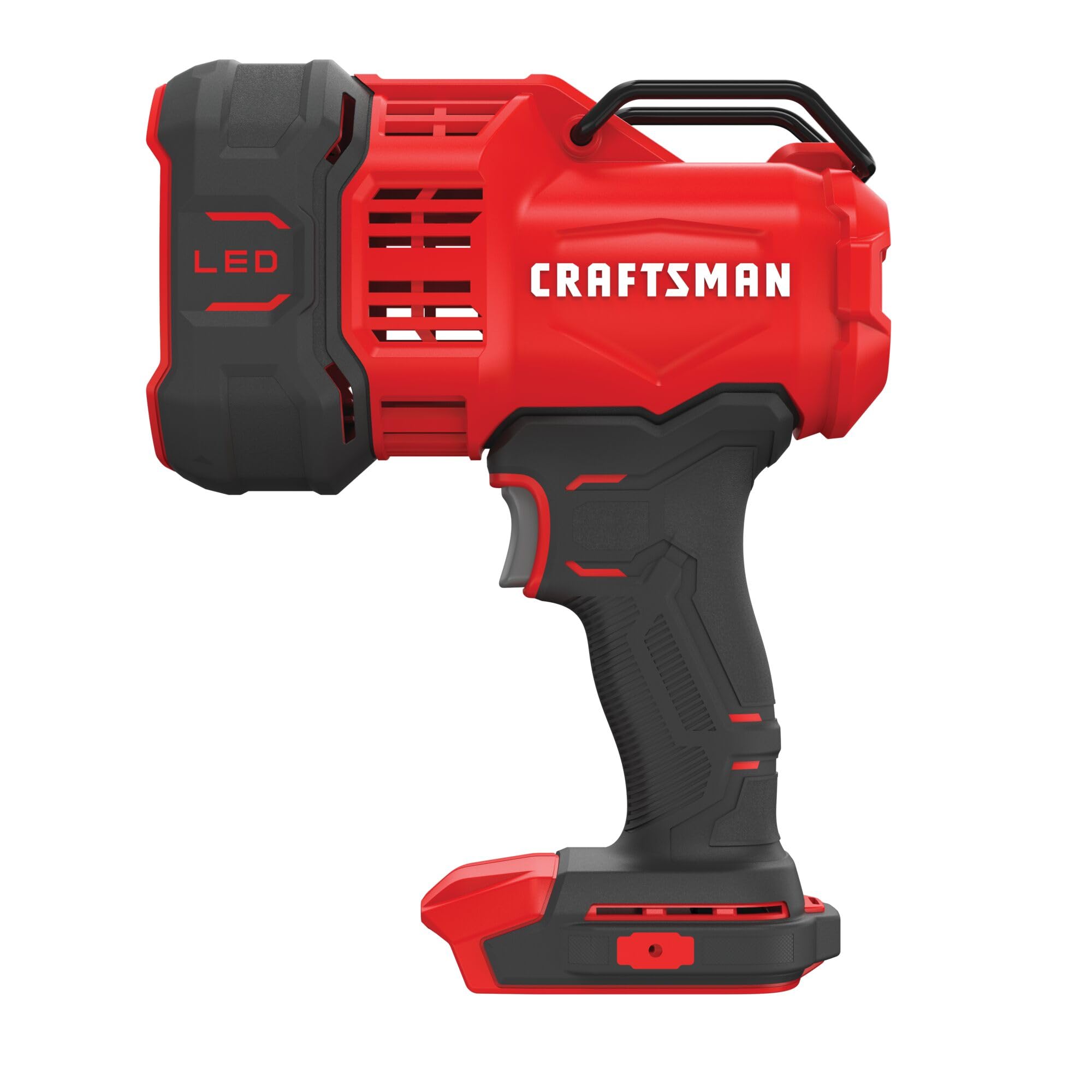 CRAFTSMAN V20 LED Work Light, Spotlight Flashlight, 2,500 Lumens, Rechargeable Spotlights Handheld, Cordless, Tool Only (CMCL060
