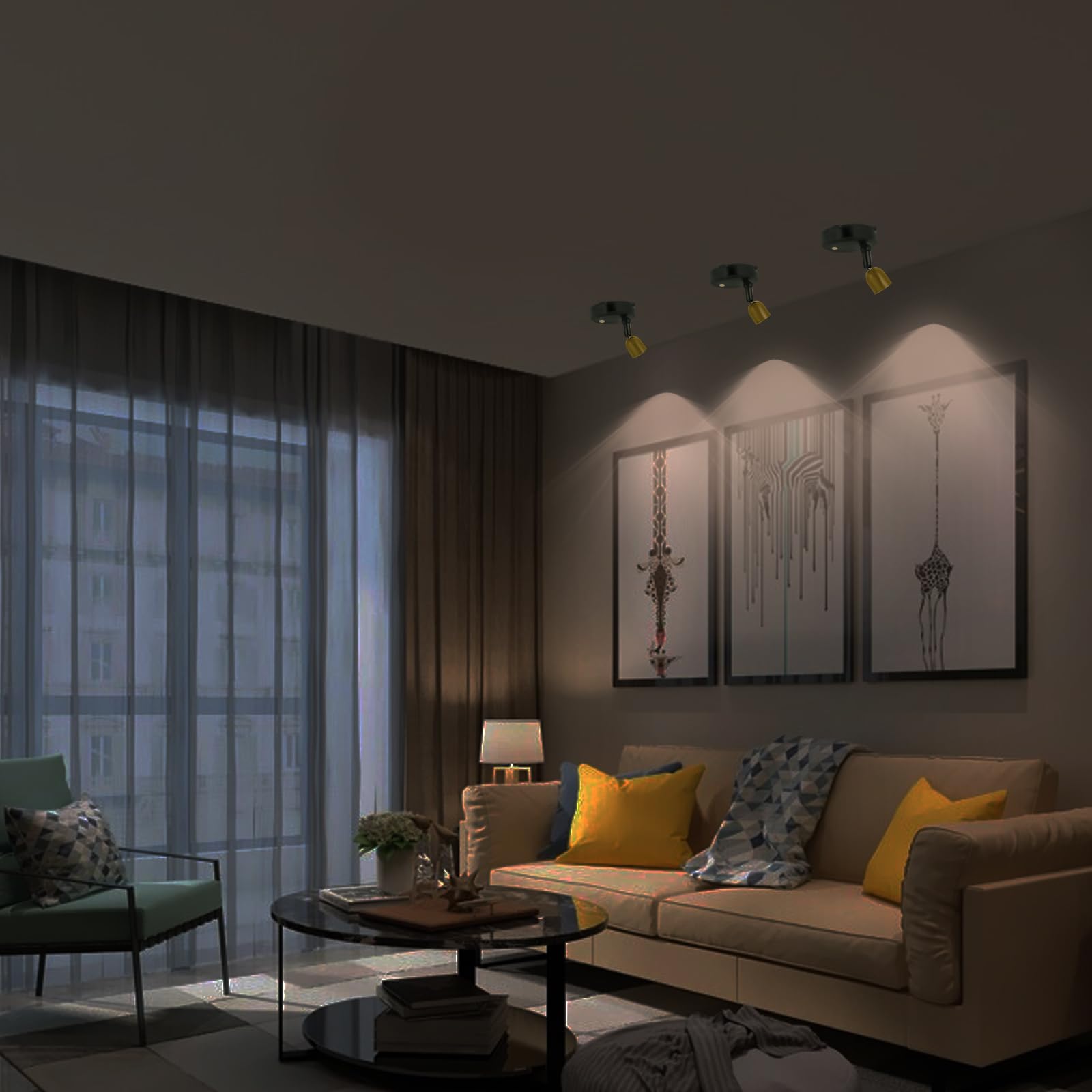 Kanesiki Cordless Spotlight Battery Powered, Dimmable Accent Up Light With Remote, Indoor Led Display Lighting For Picture Photo