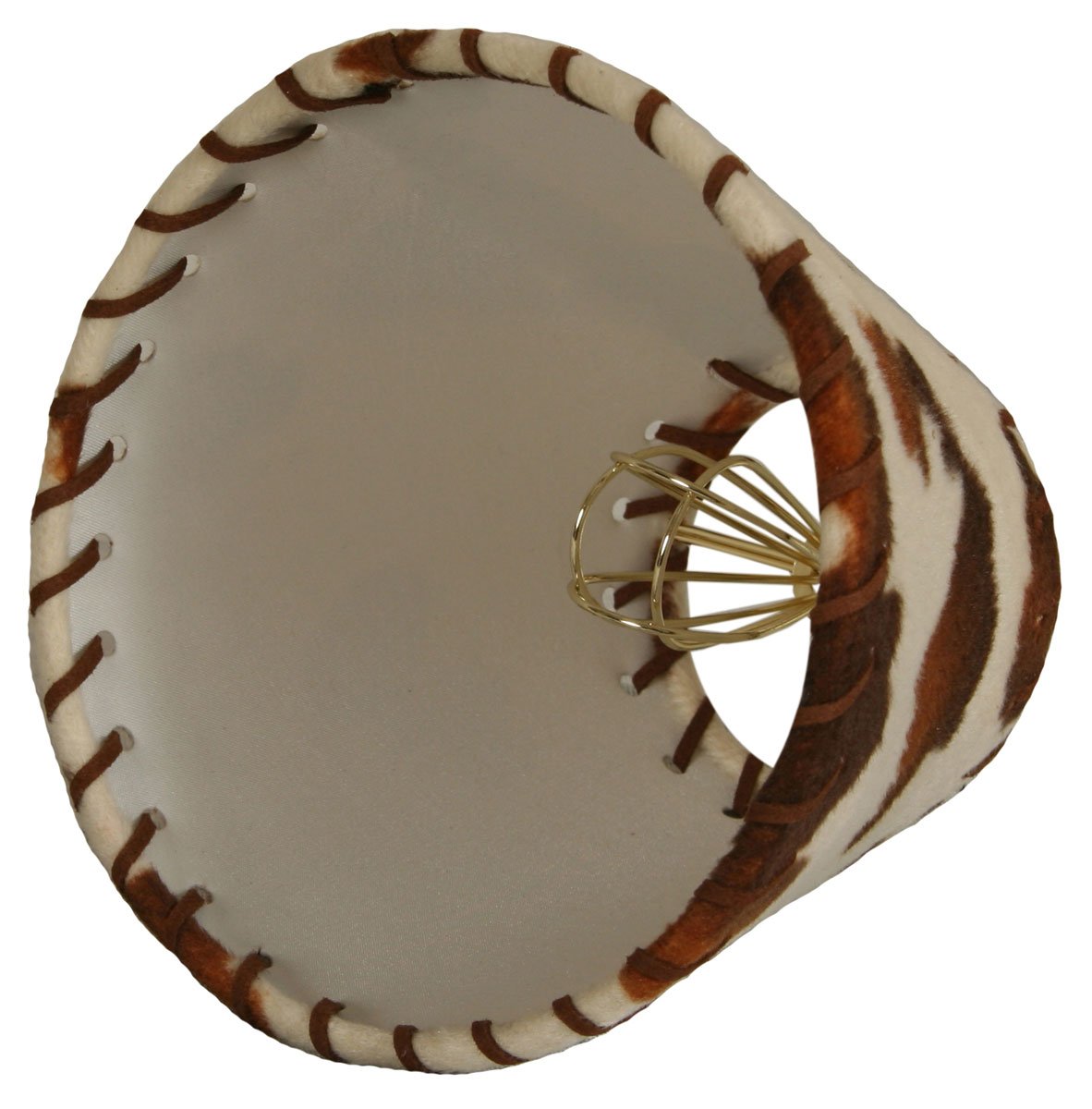 Royal Designs, Inc. Hardback Chandelier Shade Cs-962-6, Cowhide Whipstitch, 3 X 6 X 4.5