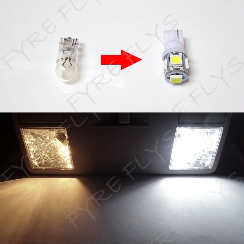 Fyre Flys 11 Piece White Led Interior Lights For 2013-2020 Hyundai Santa Fe 6000K 5050 Series Smd Package Kit And Install Tool