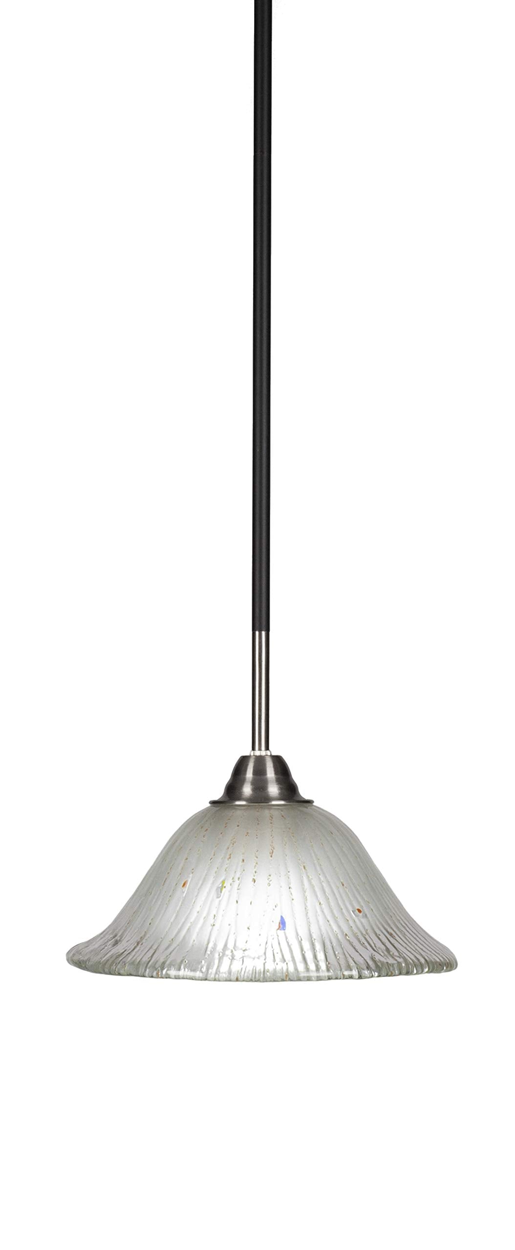 Toltec Lighting Paramount 1 Light Mini Pendant In Matte Black & Brushed Nickel (3401-Mbbn-731)