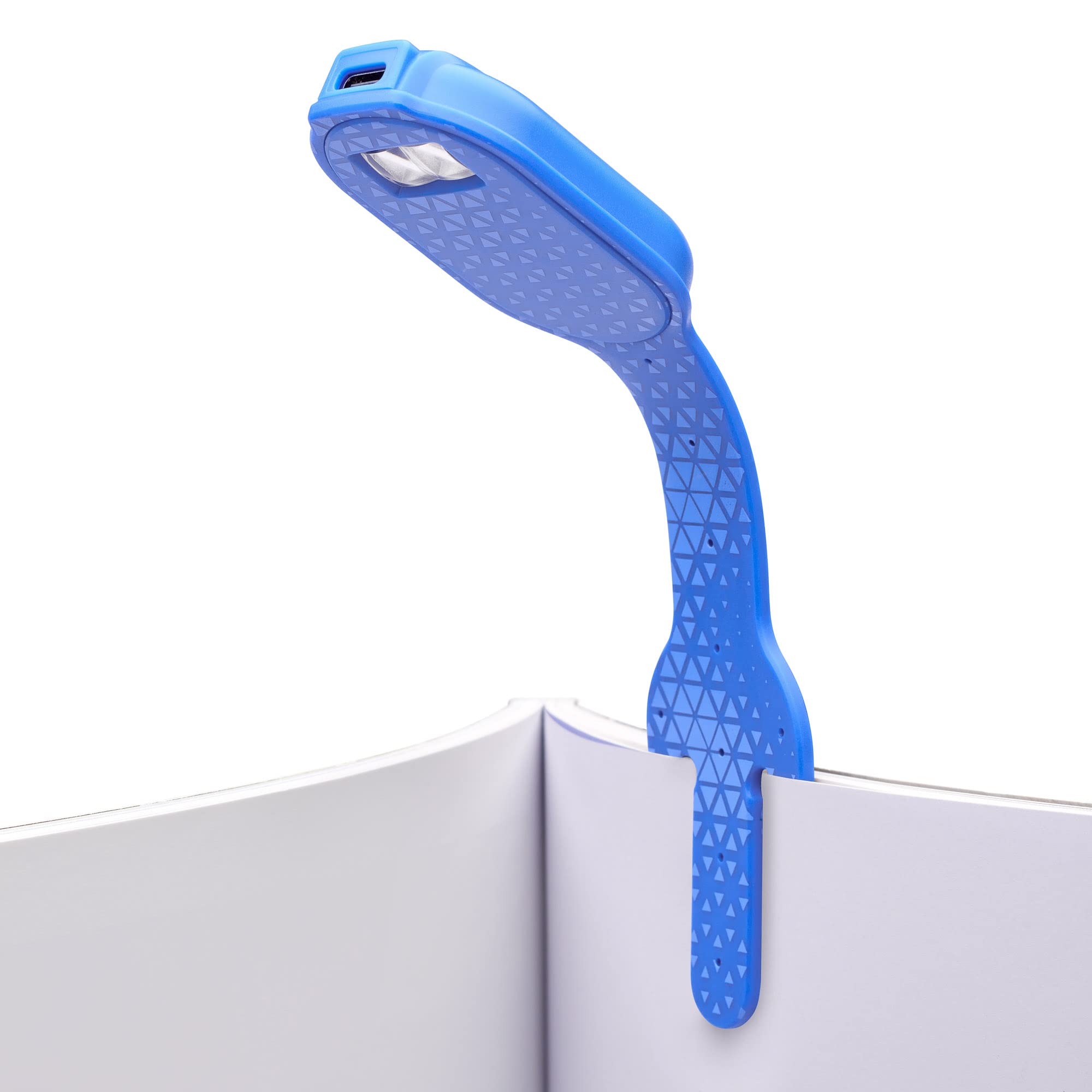 Gifts for Readers & Writers Flexilight Bookmark Reading Light, Rechargeable, Blue, LED Clip On Book Torch for mature-themeds & Children