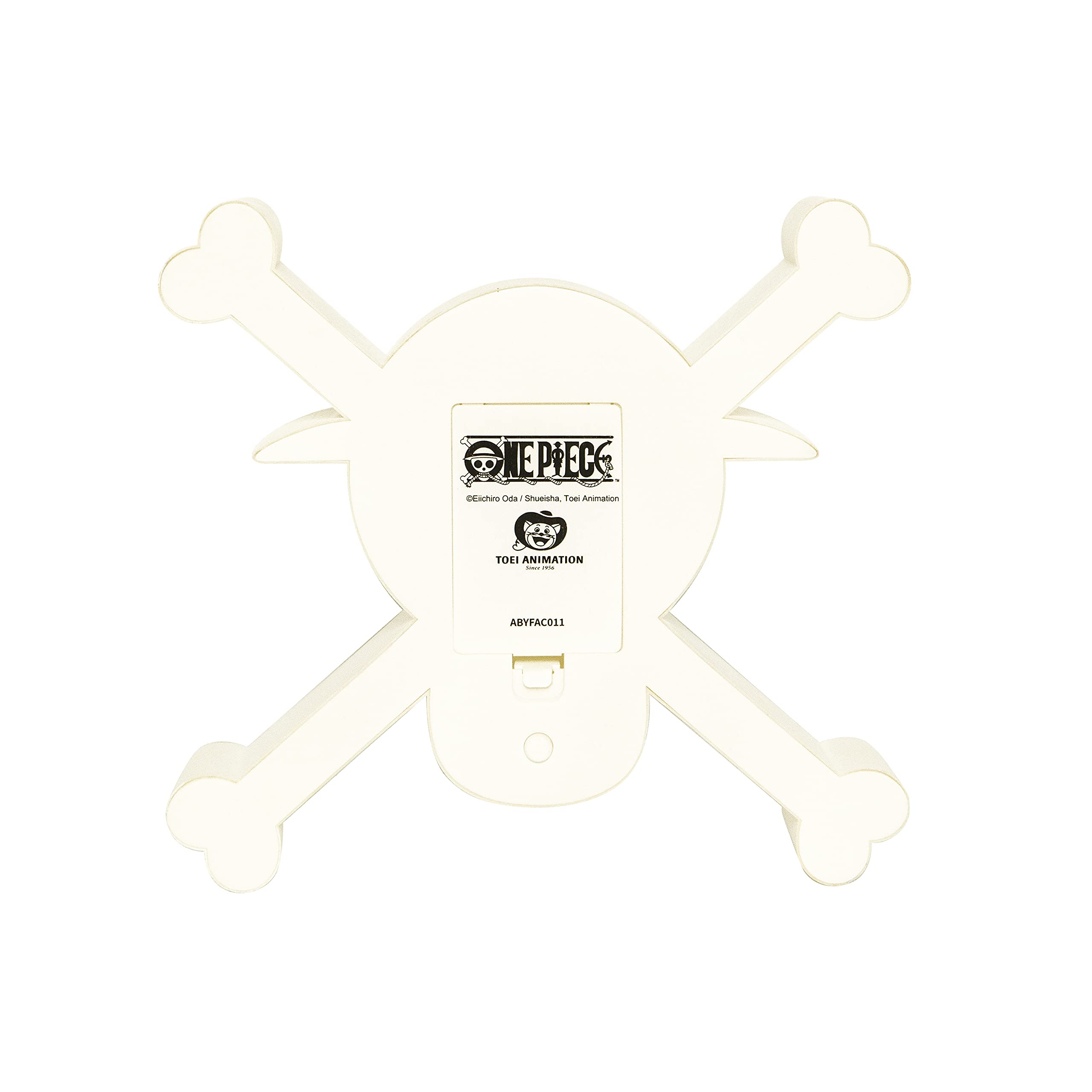 ABYSTYLE One Piece LED Lamp, Portable 3D Straw Hat Jolly Roger, 7.8"x2"x8.3", White/Yellow/Red/Black, Model ABYLIG