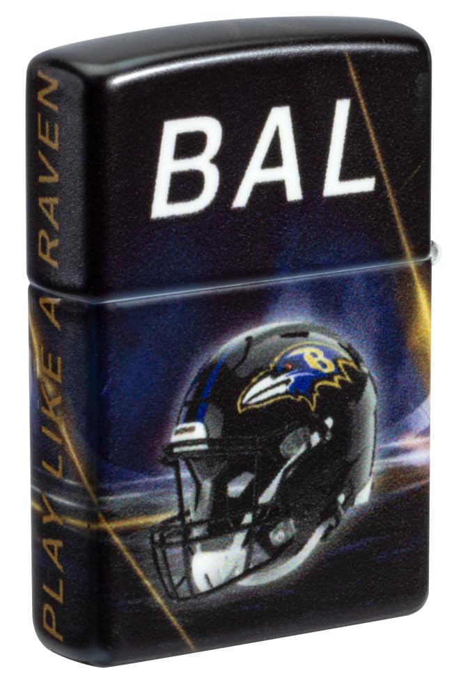 Zippo NFL Baltimore Ravens Matte Pocket Lighter - Multi Color, One Size, Official Team Merchandise